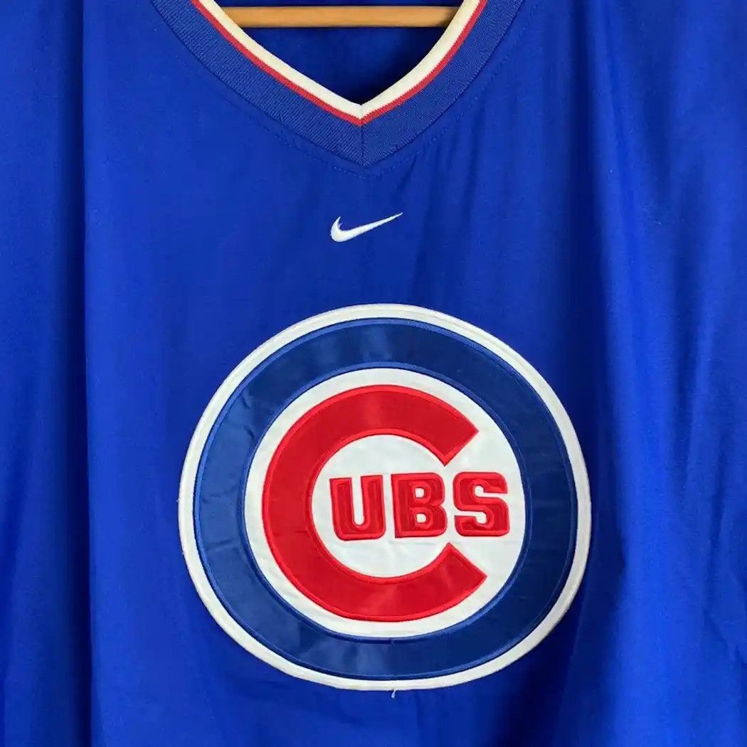 NBA × Nike × Vintage Nike x Chicago Cubs MLB Baseball Baggy RARE Sweater Pullover Size US XL / EU 56 / 4 - 7 Thumbnail