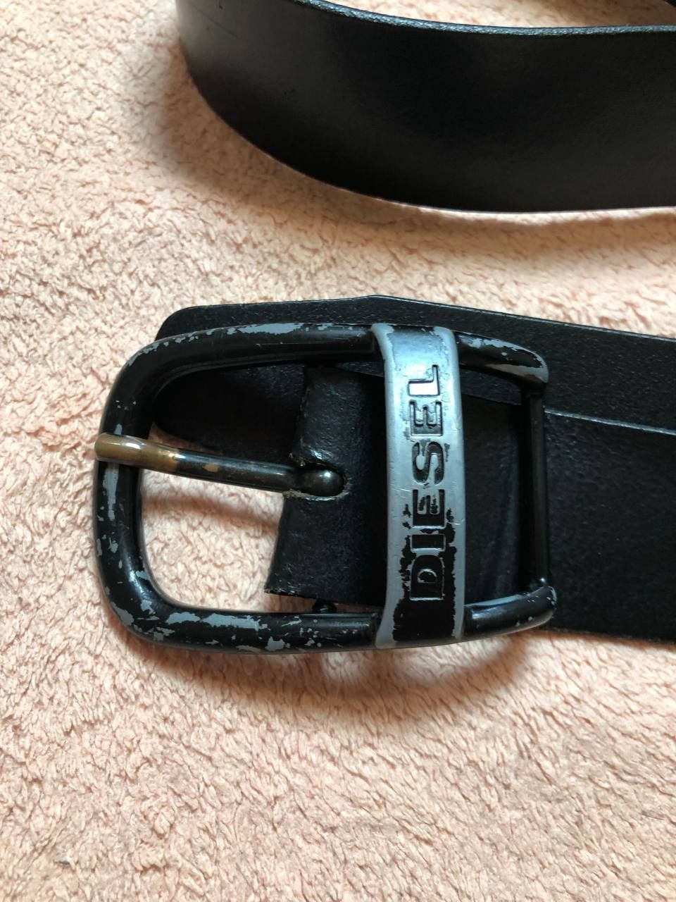 Diesel Vintage Belt black Diesel logo Streetwear One size Y2K Size ONE SIZE - 4 Thumbnail