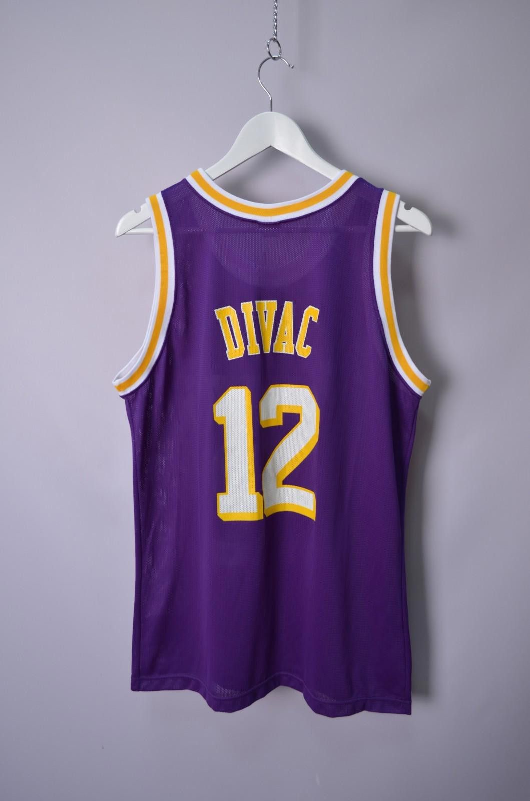 Champion Vintage 90s LA Lakers Vlade Divac Champion NBA Jersey Size M Size US M / EU 48-50 / 2 - 1 Thumbnail