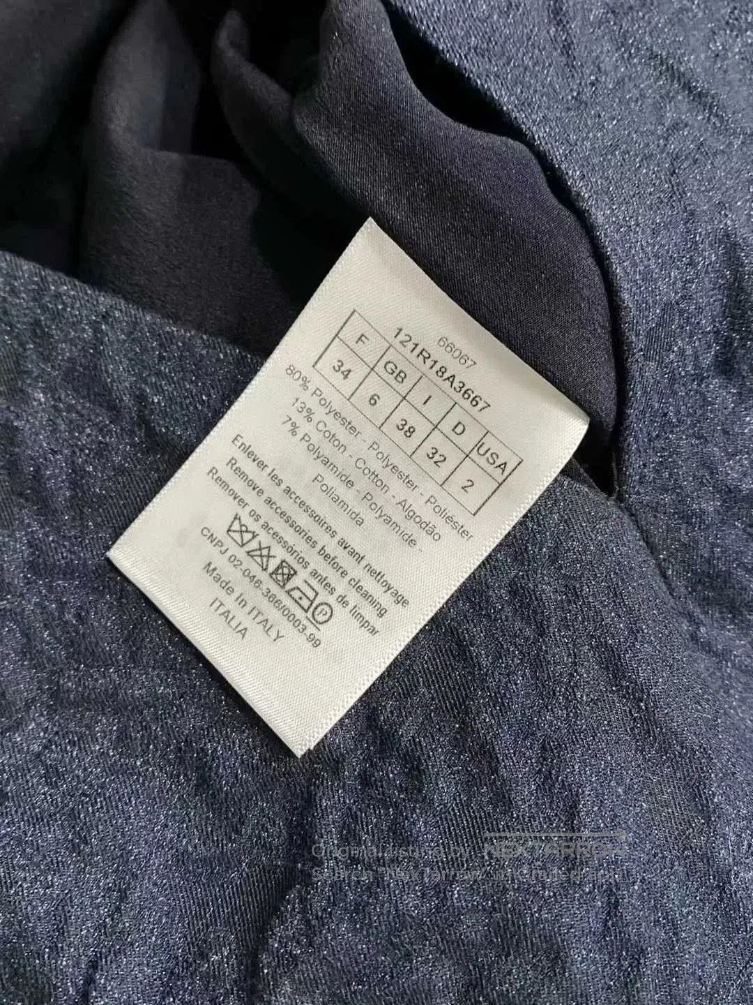 Dior navy blue pleated dress by dior. Size XS / US 0-2 / IT 36-38 - 6 Thumbnail