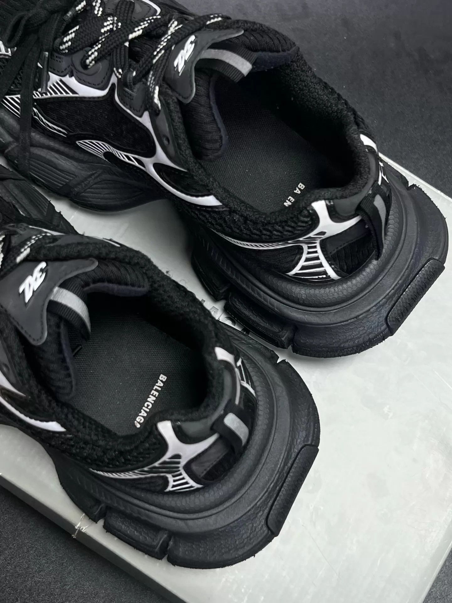 Balenciaga Balenciaga 3XL Black Silver 40 New Size US 7 / EU 40 - 4 Thumbnail
