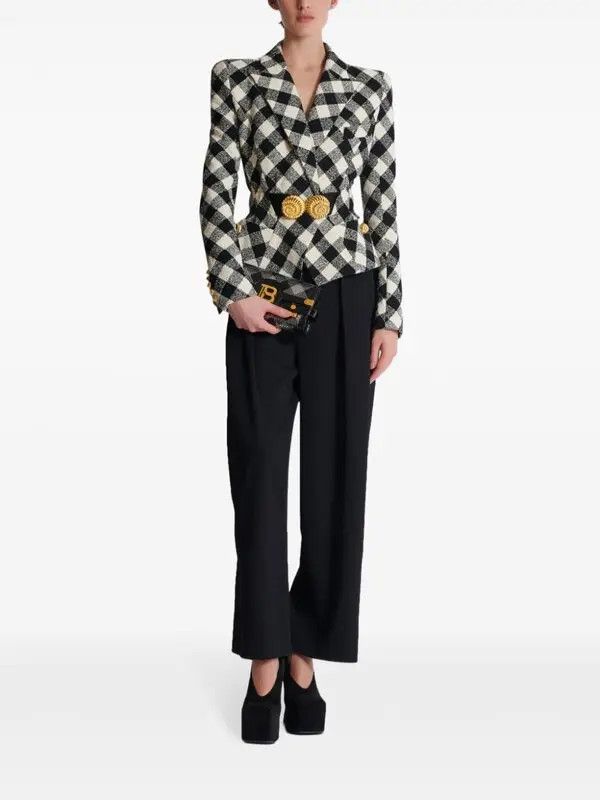 Balmain o1s1wg111225 Size:OS/B-Buzz Pouch 23 in Black Size ONE SIZE - 4 Thumbnail