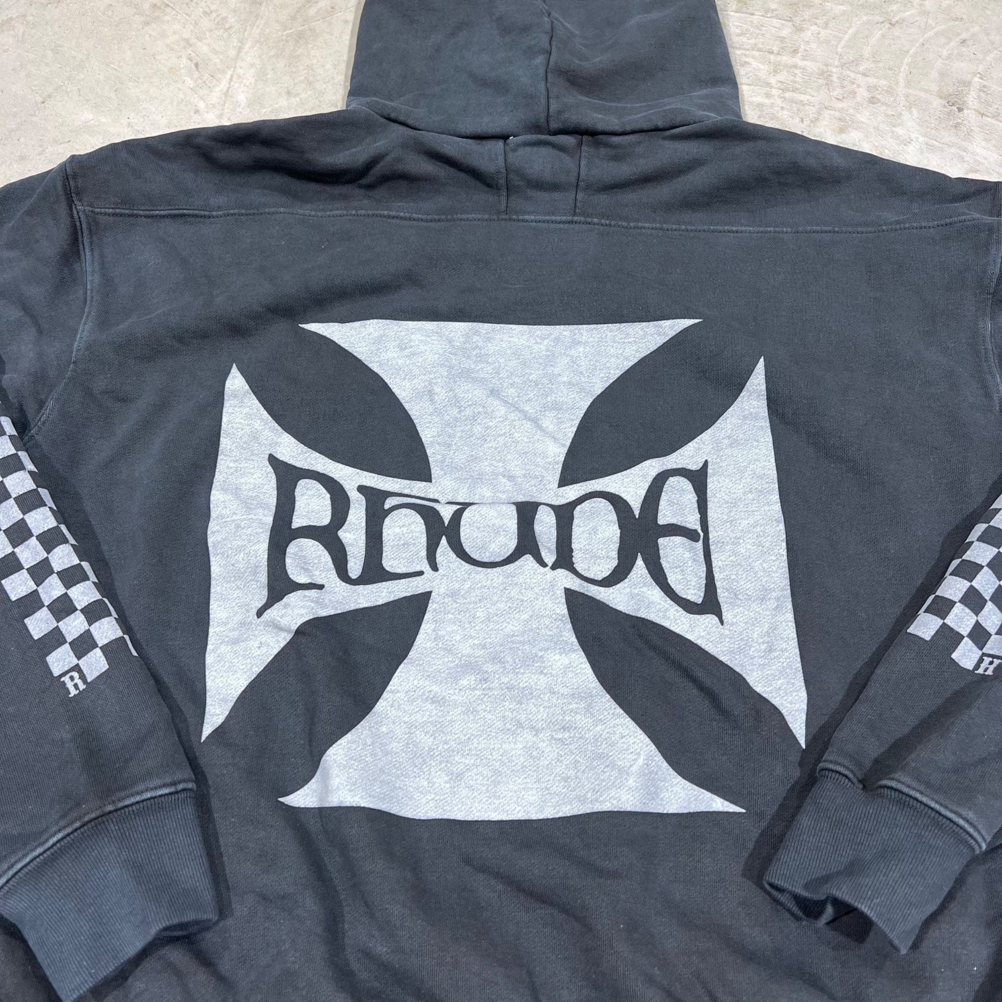 Rhude NEW RHUDE CLASSIC CHECKERS BLACK HOODIE SZ LARGE Size US L / EU 52-54 / 3 - 7 Thumbnail