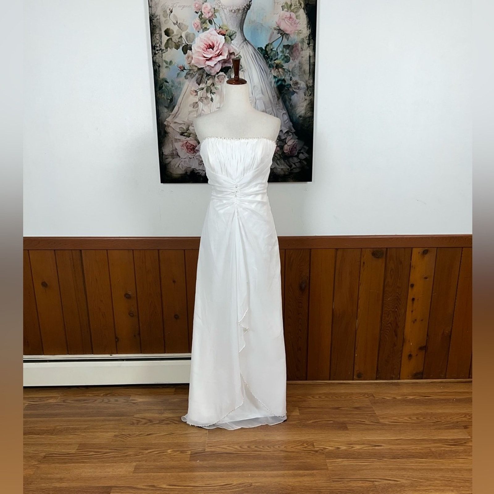 Vintage Beautiful Vintage 90s Destiny Chiffon Wedding Gown! Size XXL / US 16-18 / IT 52-54 - 2 Thumbnail