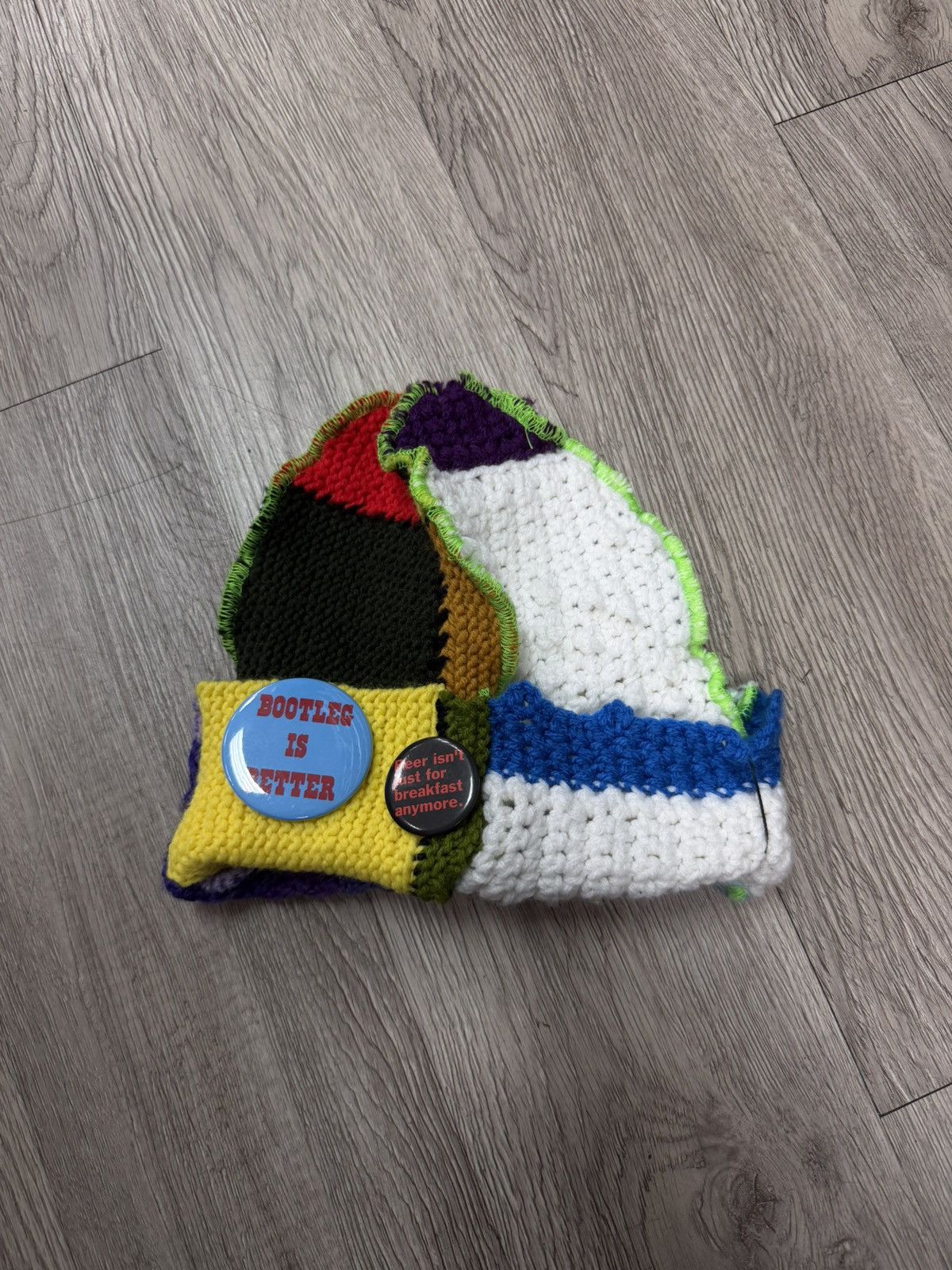 Better With Age Better With Age Multi Patchwork Beanie Size ONE SIZE - 1 Thumbnail