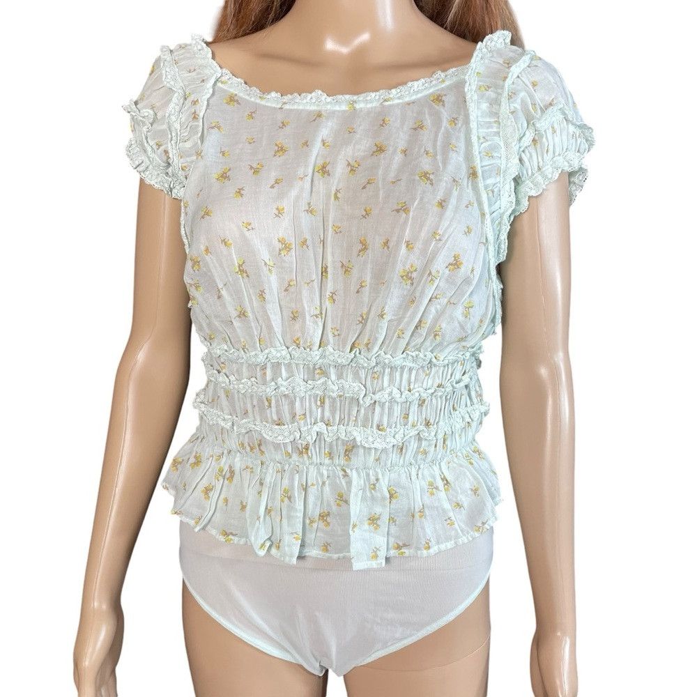 Free People NWT New Free People Light Green Feel Good Bodysuit Size M Size M / US 6-8 / IT 42-44 - 9 Thumbnail