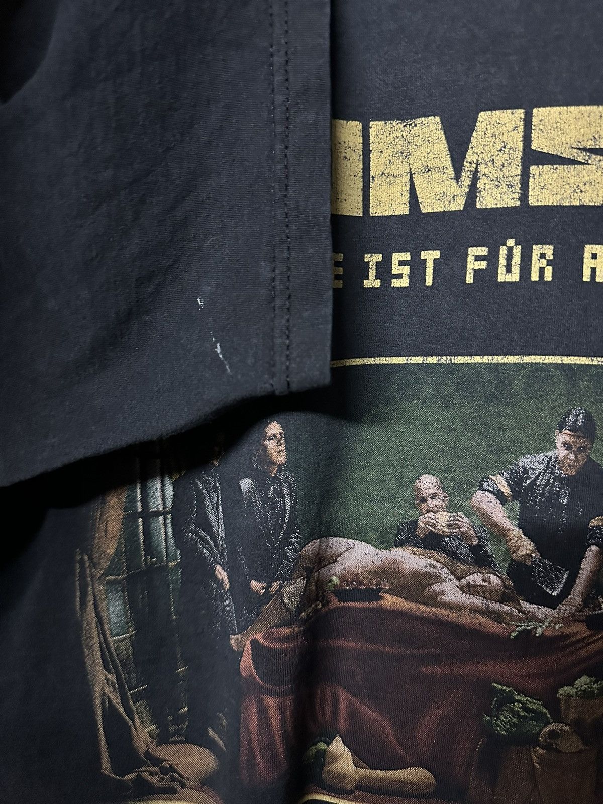 Band Tees × Vintage Thrashed Vintage Rammstein Promo Distressed Faded Tee Size US L / EU 52-54 / 3 - 7 Thumbnail