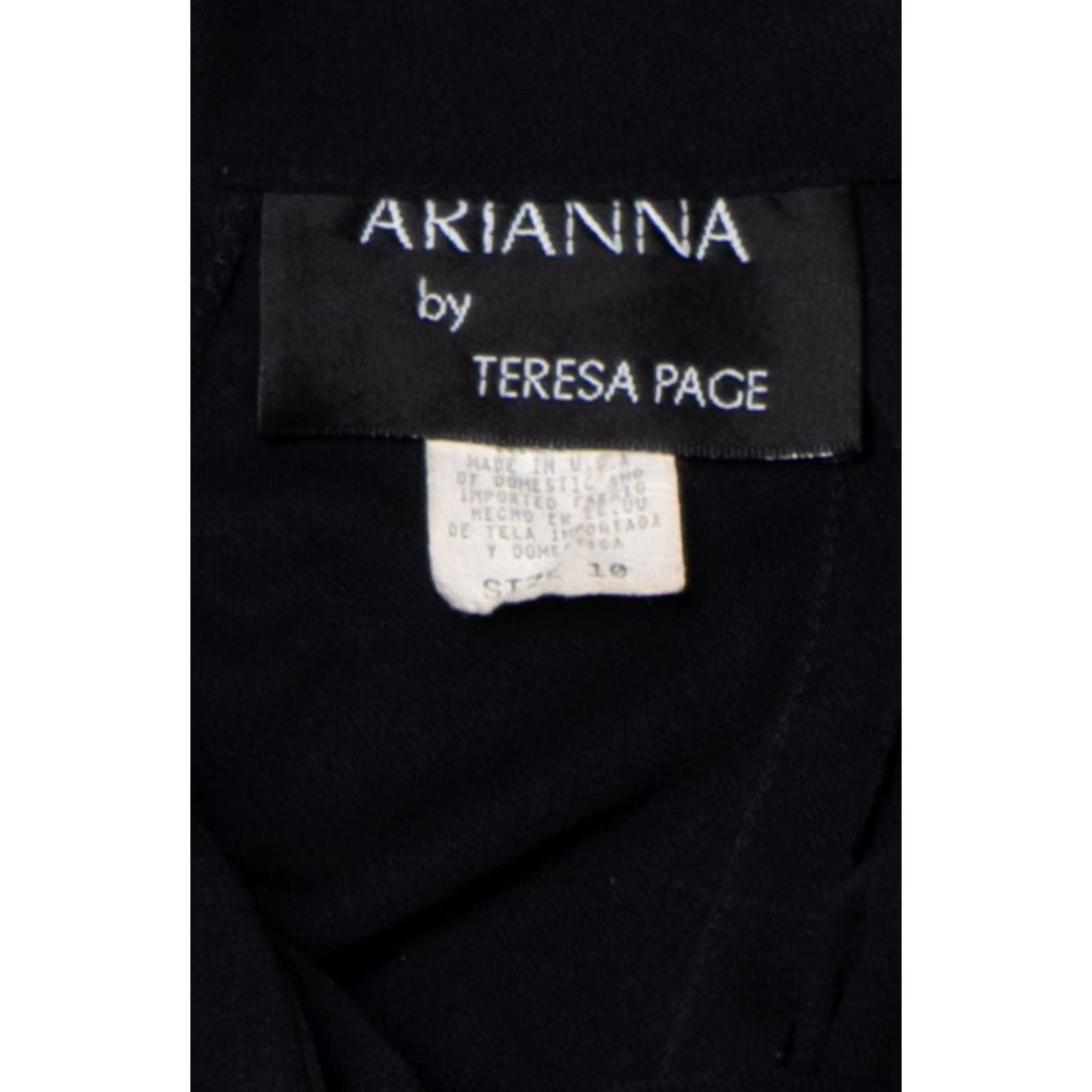 Vintage VINTAGE Teresa Page Black Open Tie Back Dress X-Small Spaghetti Straps Dress Womens Size XL / US 12-14 / IT 48-50 - 4 Thumbnail