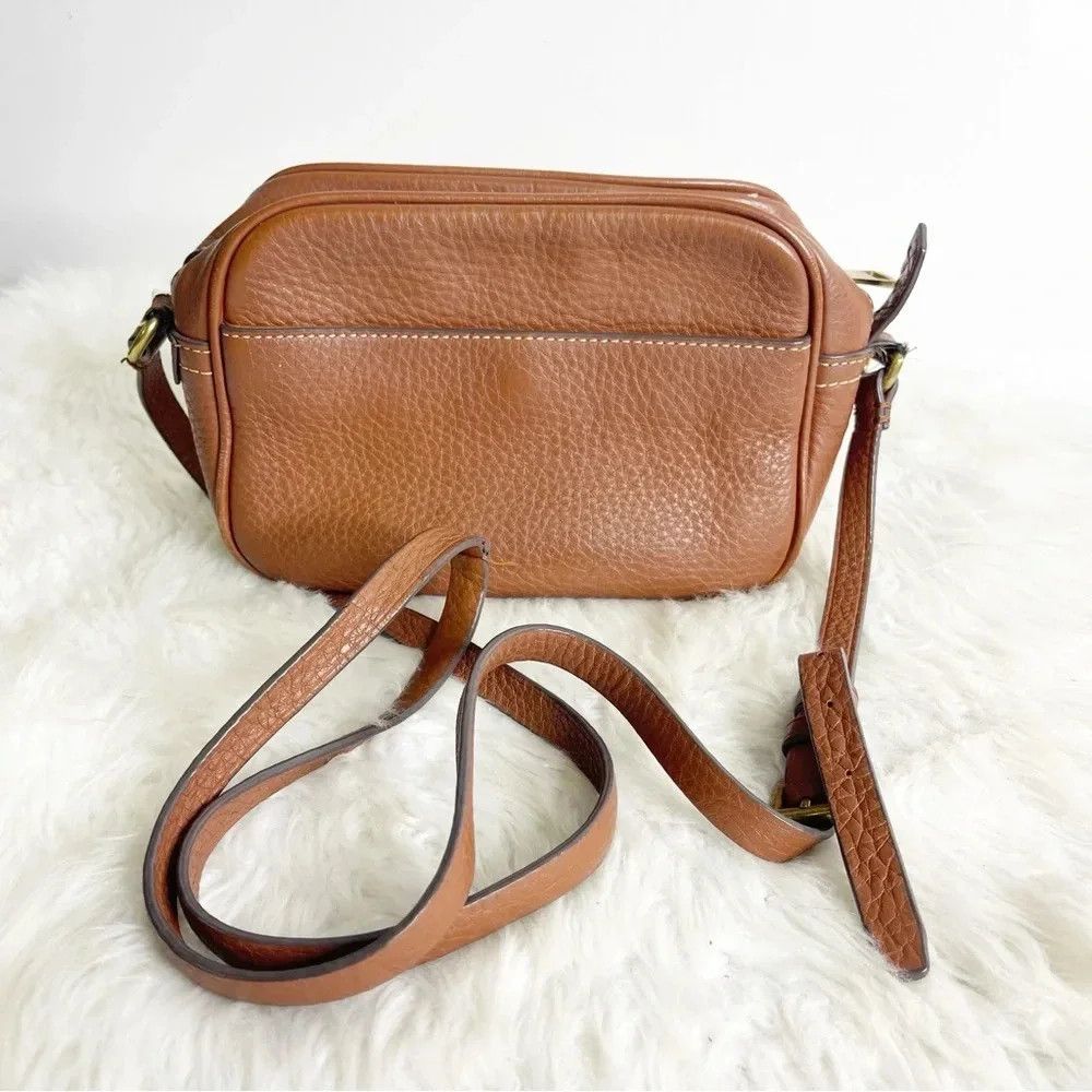 J.Crew J. Crew Brown Signet Bag Pebble Leather Crossbody Size ONE SIZE - 1 Thumbnail