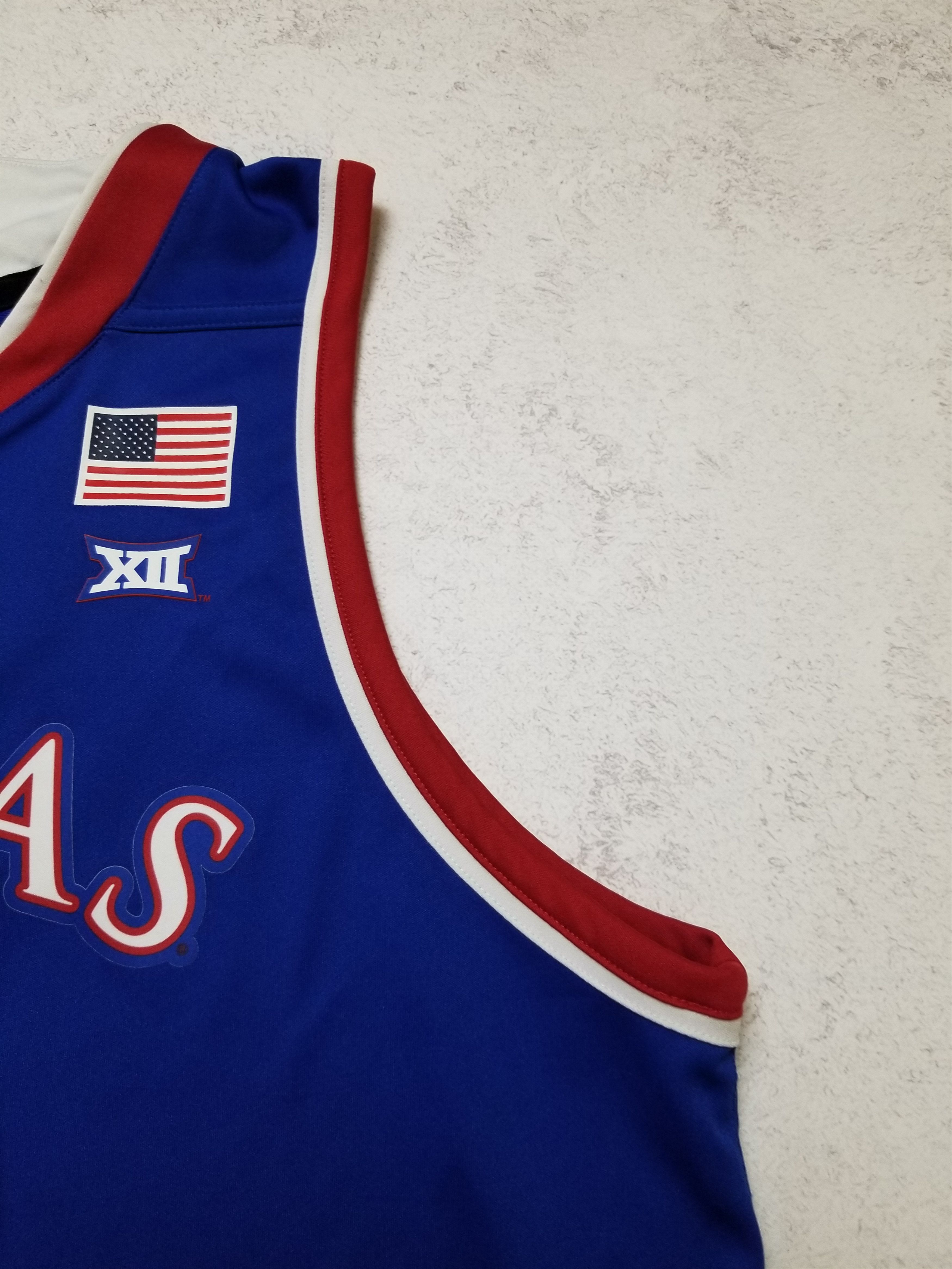 Adidas Kansas Jayhawks NCAA Basketball Jersey Size US XL / EU 56 / 4 - 16 Thumbnail