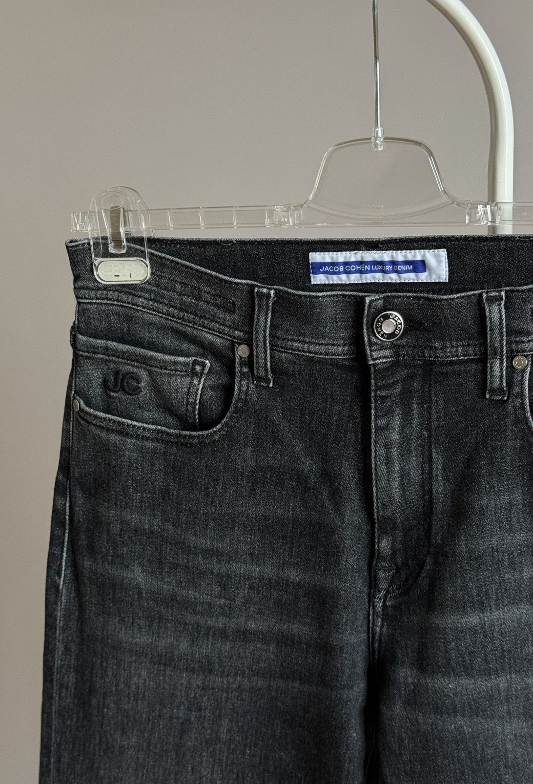 Jacob Cohen Jacob Cohen Black Slim Fit Stretch Jeans Denim Pants 31-33 Size US 33 - 2 Thumbnail