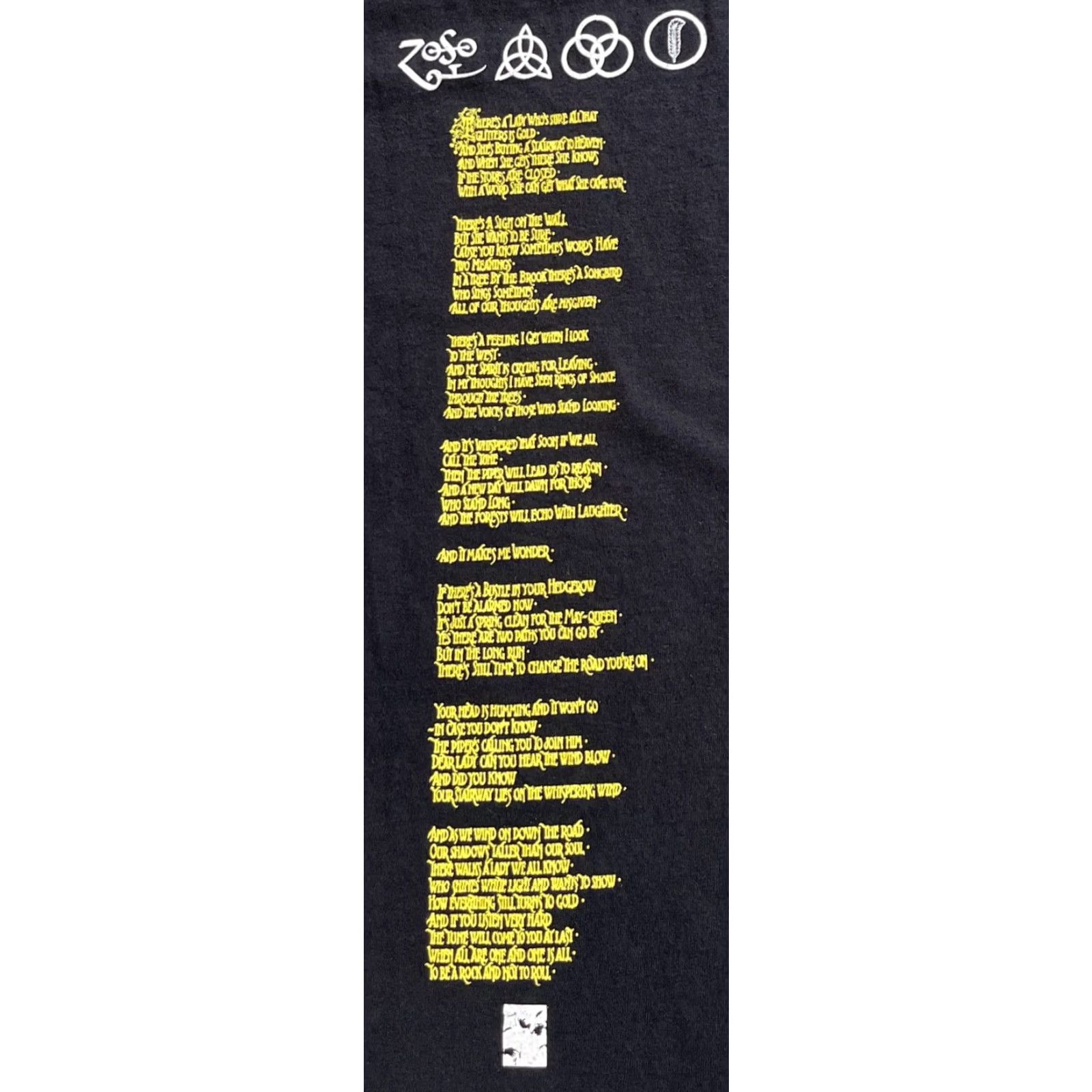 Hanes VINTAGE Led Zeppelin T-Shirt Small Men 2005 Stairway to Heaven Double-Sided Black 100% Cotton Hanes Short Sleeve Crew Neck Size US S / EU 44-46 / 1 - 3 Thumbnail