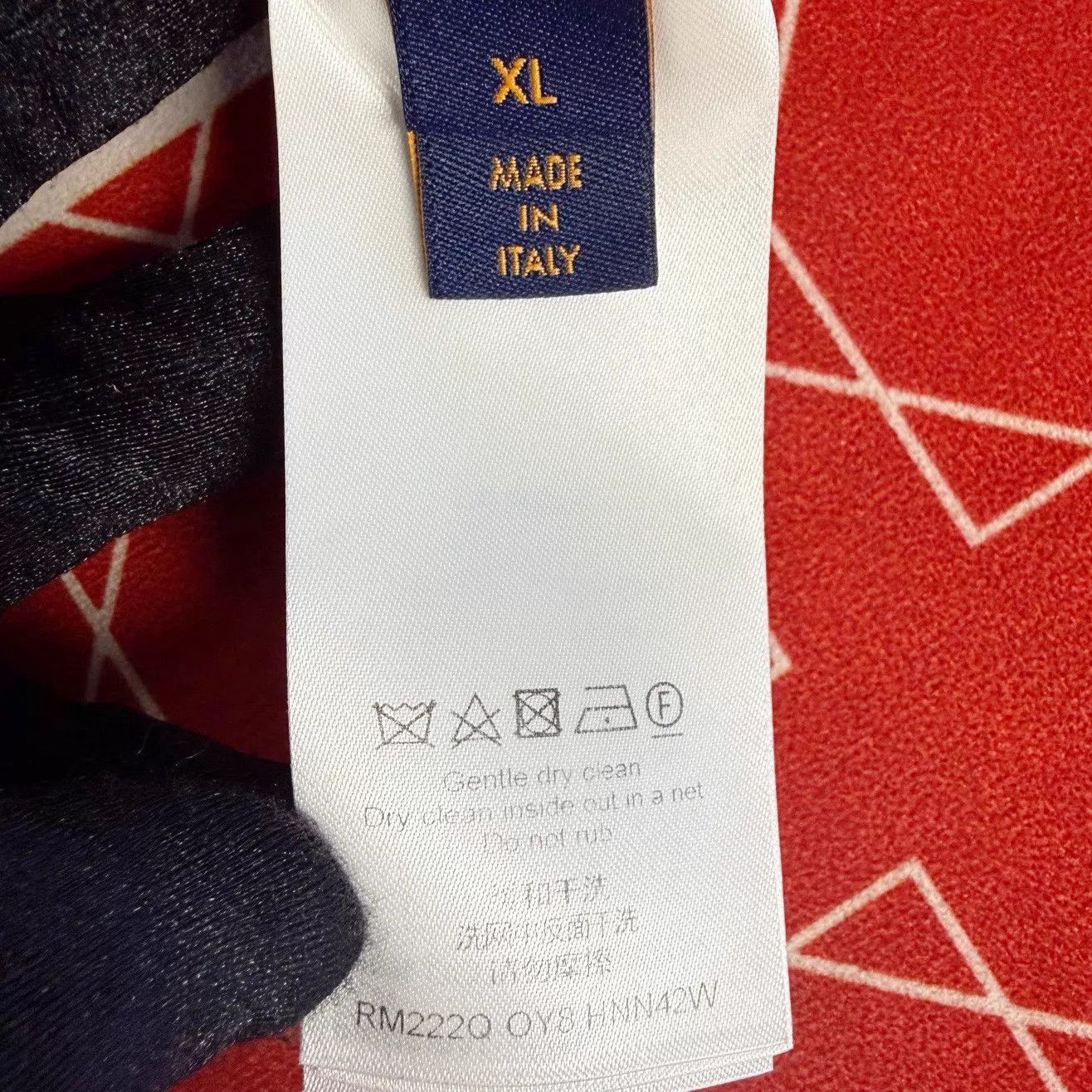 Louis Vuitton LV Pin-Embroidered Logo Crew Knit Tee Red XL Size US XL / EU 56 / 4 - 5 Thumbnail