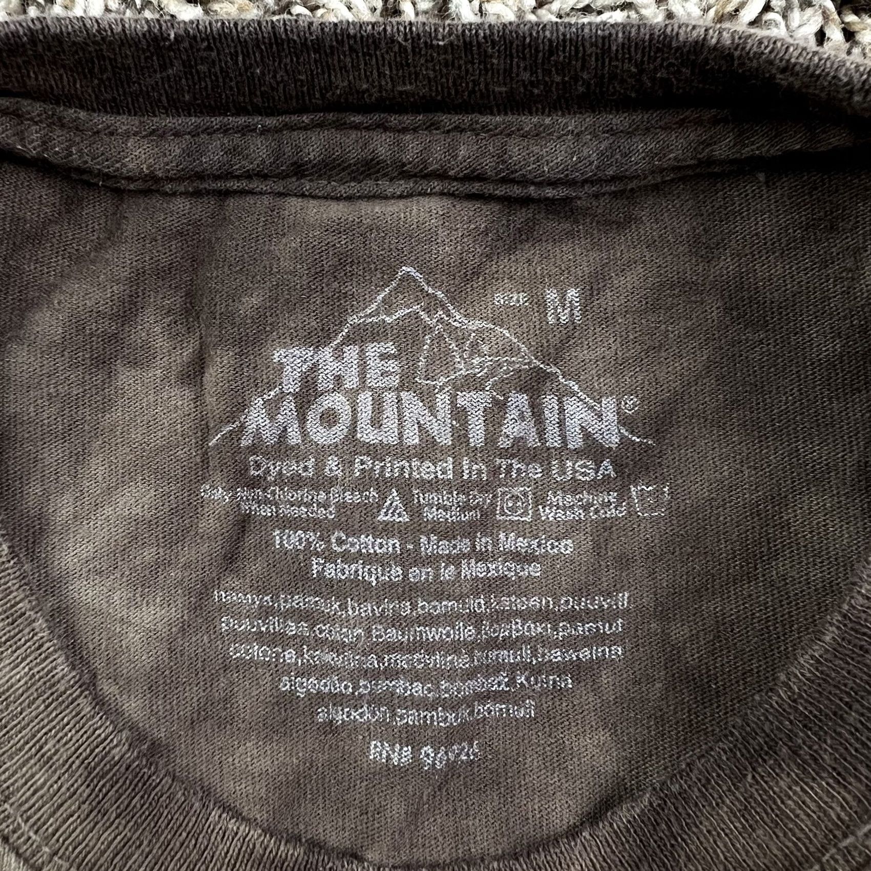 The Mountain The Mountain Wolf Moon Graphic T-Shirt Medium Tie-Dye Brown Big Graphic Print S/M Unisex Adults Mens Womens Size US M / EU 48-50 / 2 - 2 Thumbnail