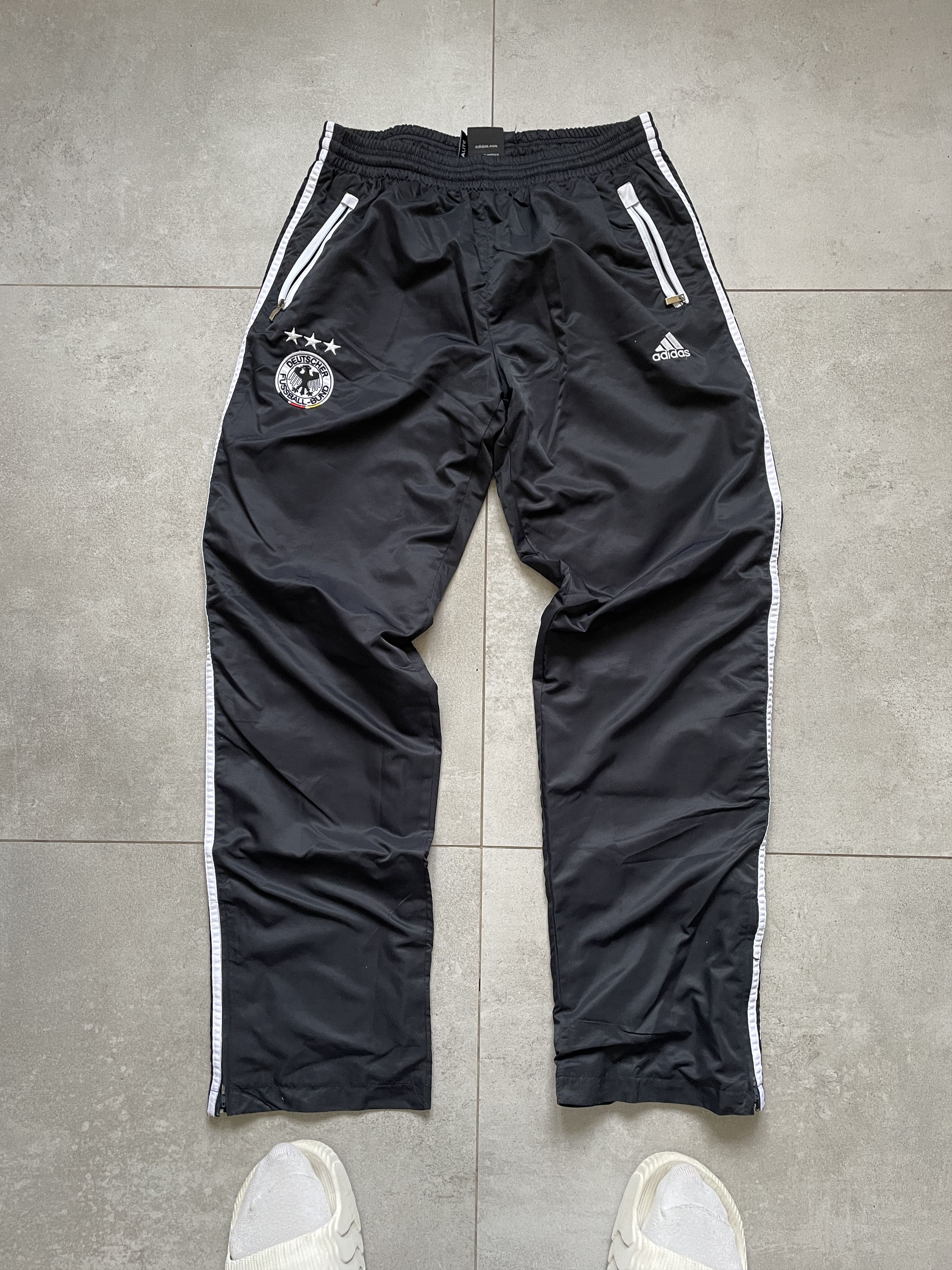 Adidas Y2K ADIDAS BLACK WHITE GERMANY BLOKECORE TRACKSUIT Size US L / EU 52-54 / 3 - 4 Thumbnail