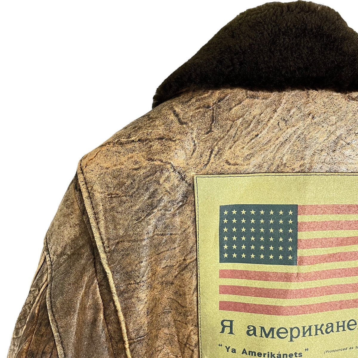 Vintage Vintage Military USAF US Army Bomber Flight Leather Jacket Size US XL / EU 56 / 4 - 16 Thumbnail