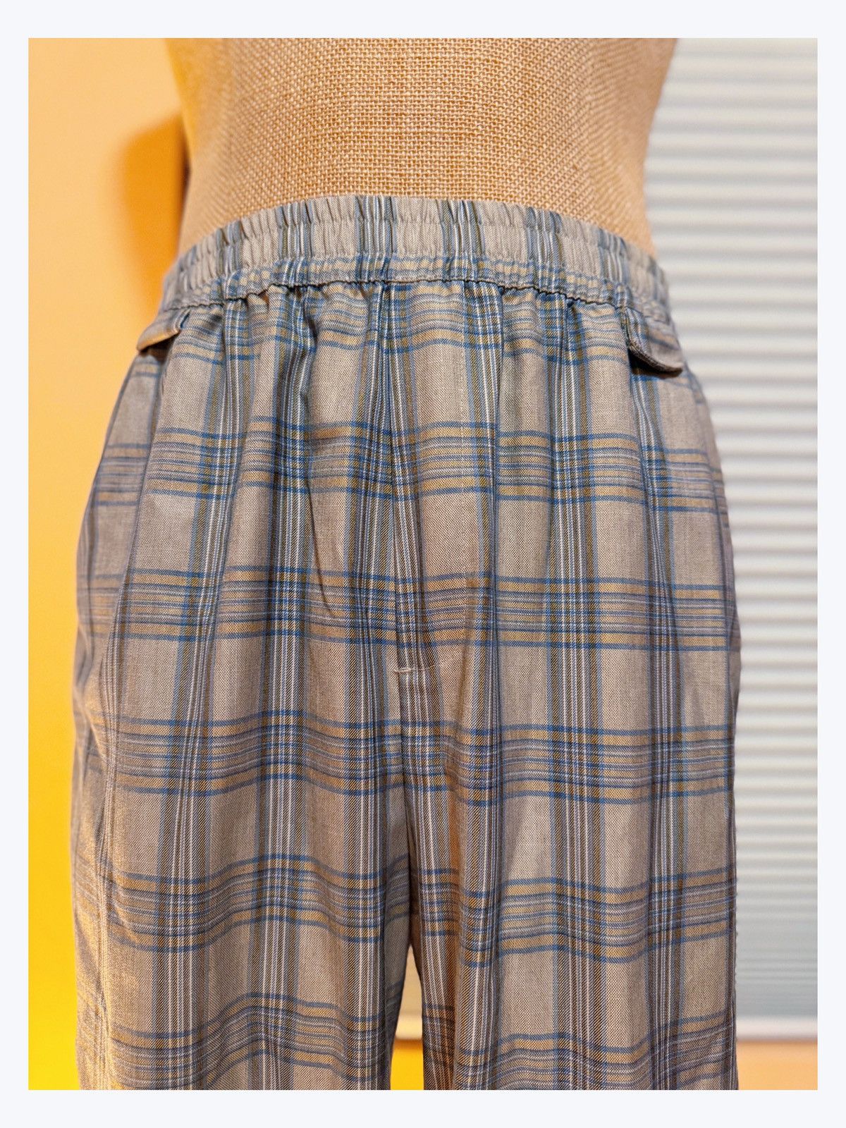 Other Vintage-Style Plaid Jogger Pants Size 30" / US 8 / IT 44 - 3 Thumbnail
