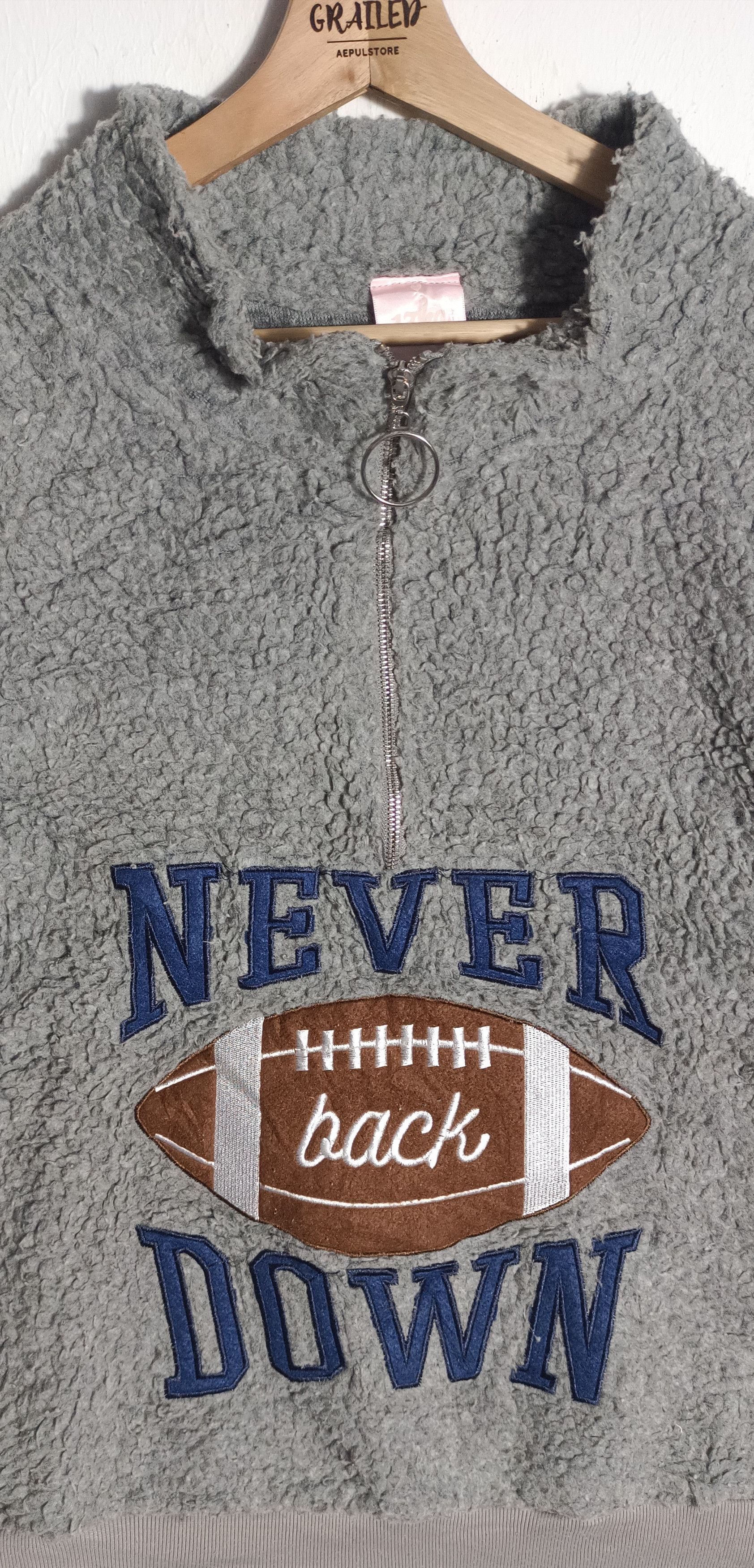 Other Never Back Down Sherpa Sweatshirt Quater Zipper Size US XXL / EU 58 / 5 - 3 Thumbnail