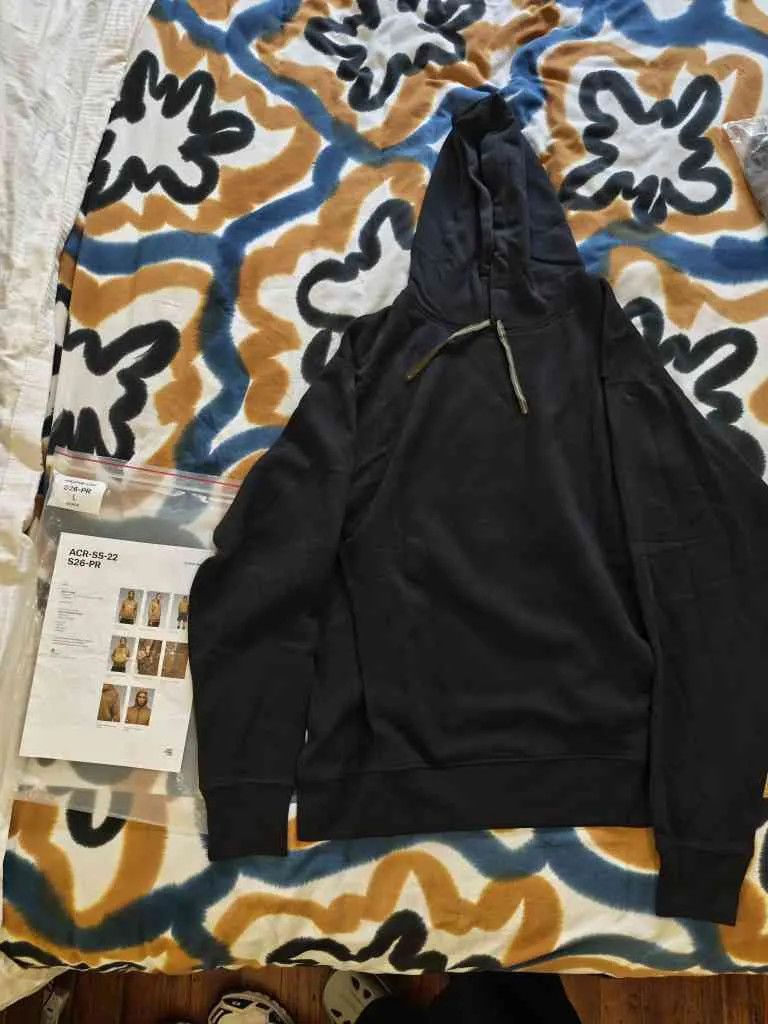 Acronym Acronym S26-PR (Sz: L) - Organic Cotton Hooded Sweatshirt Size US L / EU 52-54 / 3 - 2 Thumbnail