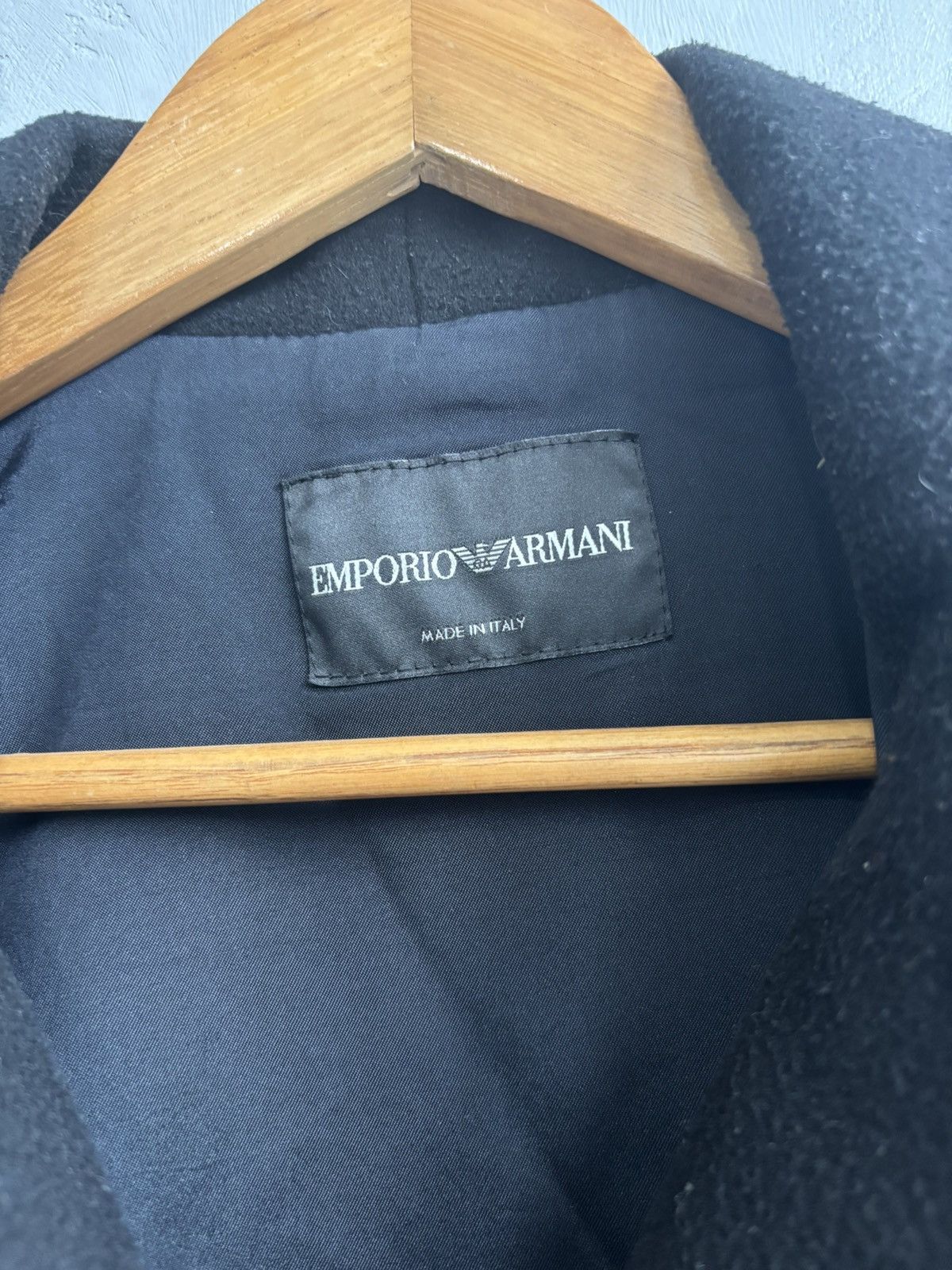 Emporio Armani Emporio Armani 2009 asymmetrical high neck leather jacket Size US S / EU 44-46 / 1 - 17 Thumbnail