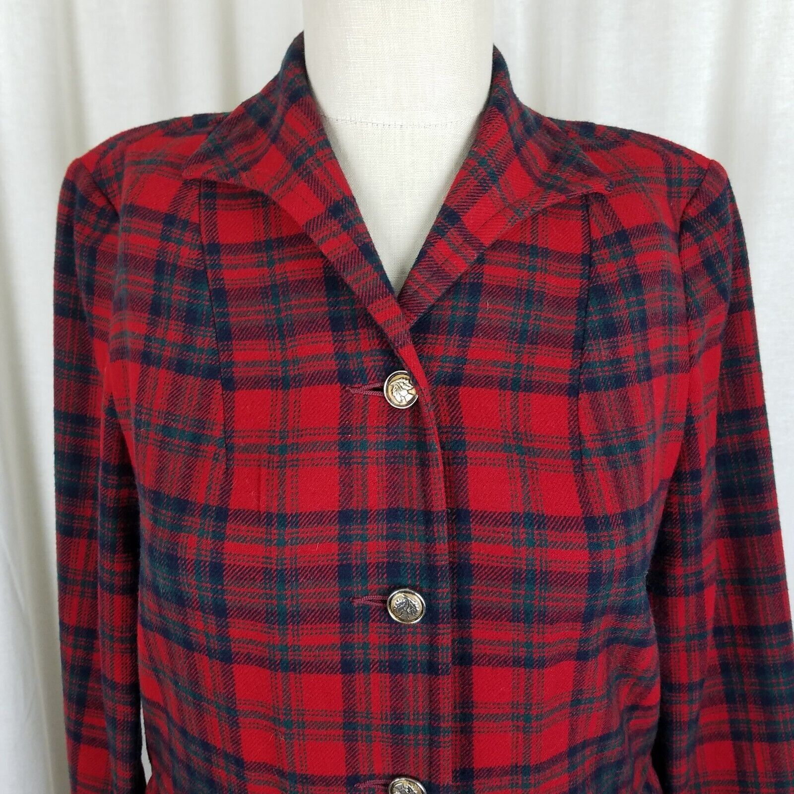 Pendleton Vtg Pendleton Calgary Wool Plaid Blazer Jacket Skirt Suit 8 Size M / US 6-8 / IT 42-44 - 3 Thumbnail