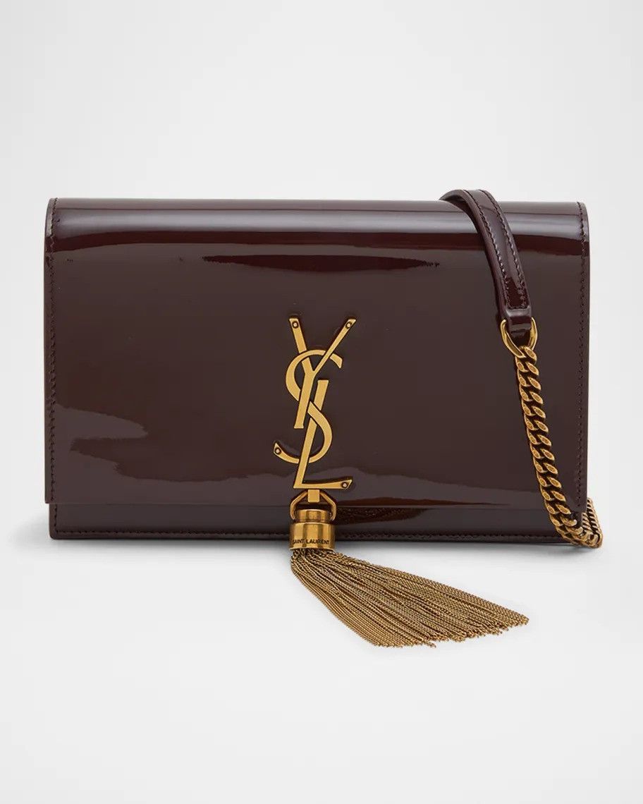 Saint Laurent Paris os11x0526 Size: OS / Kate Tassel Chain Wallet in Burgundy Size ONE SIZE - 1 Preview