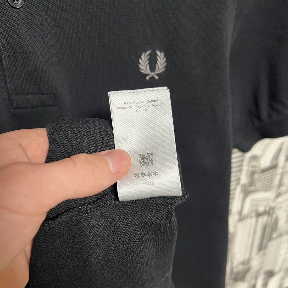 Fred Perry Men’s Fred Perry Black Polos Short Sleeve Cotton Size M Size US M / EU 48-50 / 2 - 7 Thumbnail