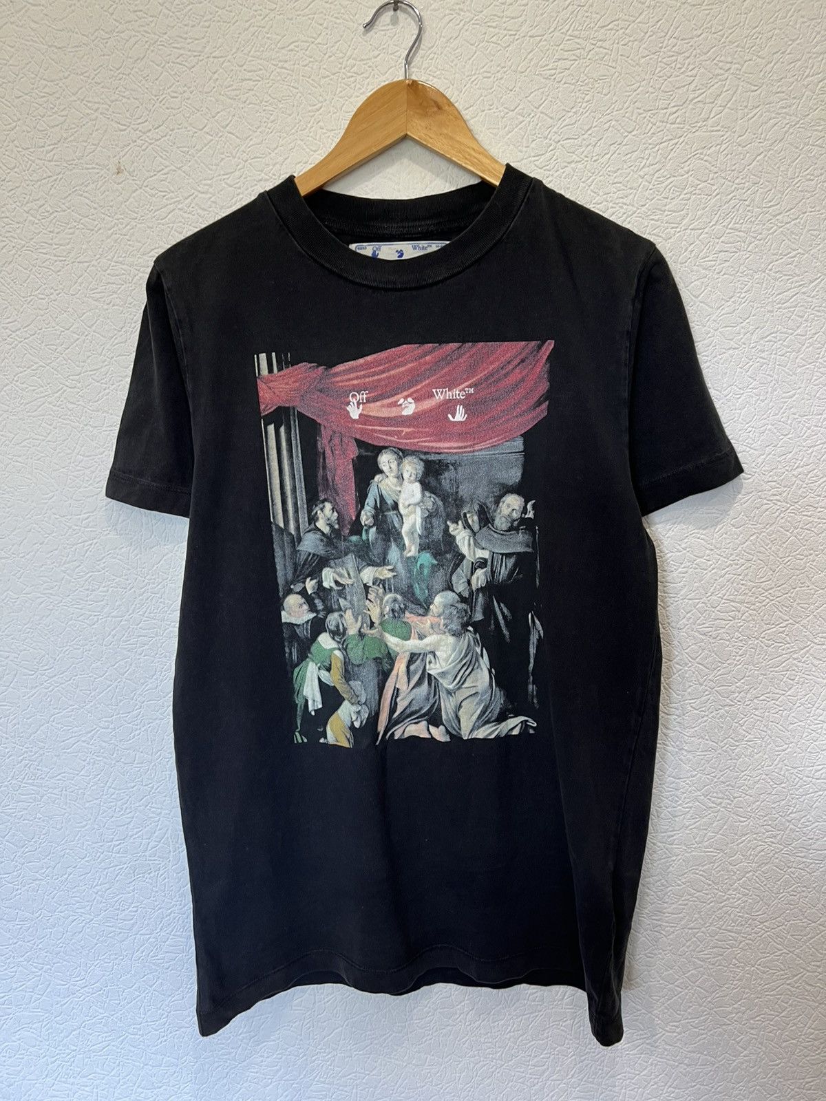 Off-White Off White Caravaggio Black T Shirt Tee Mens Size US S / EU 44-46 / 1 - 1 Thumbnail