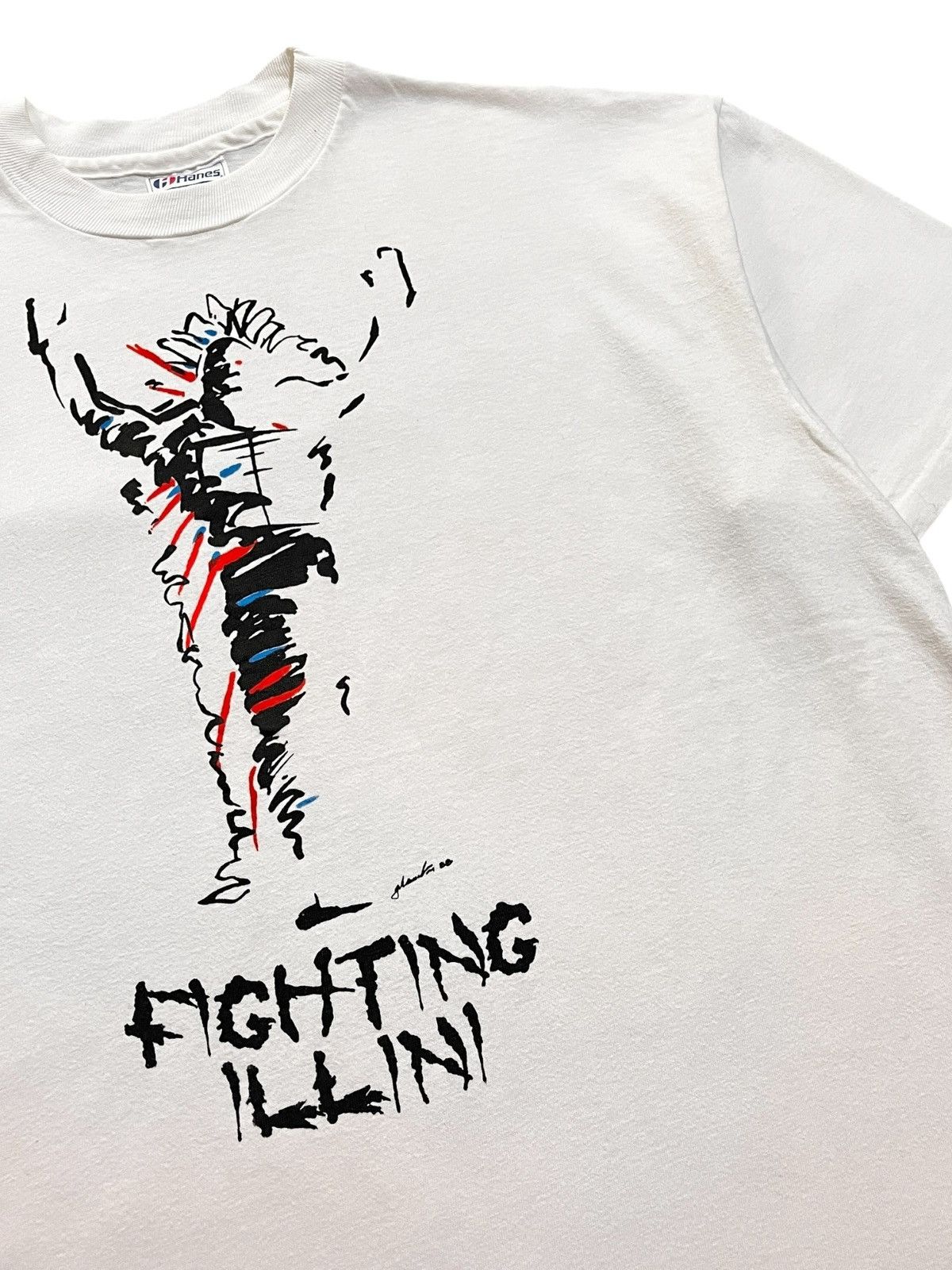 Vintage 1980s Illinois Fighting Illini Size US XL / EU 56 / 4 - 2 Thumbnail