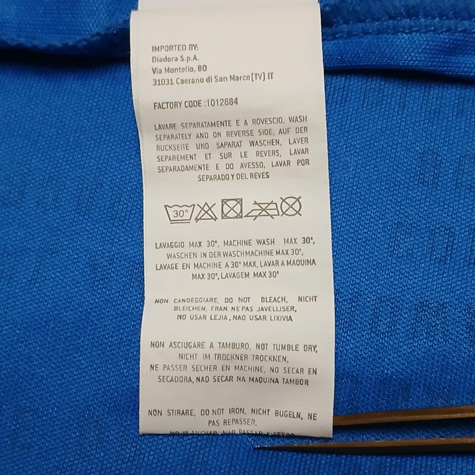 Diadora Diadora NJ Marathon Performance Tee M Blue Size ONE SIZE - 9 Thumbnail