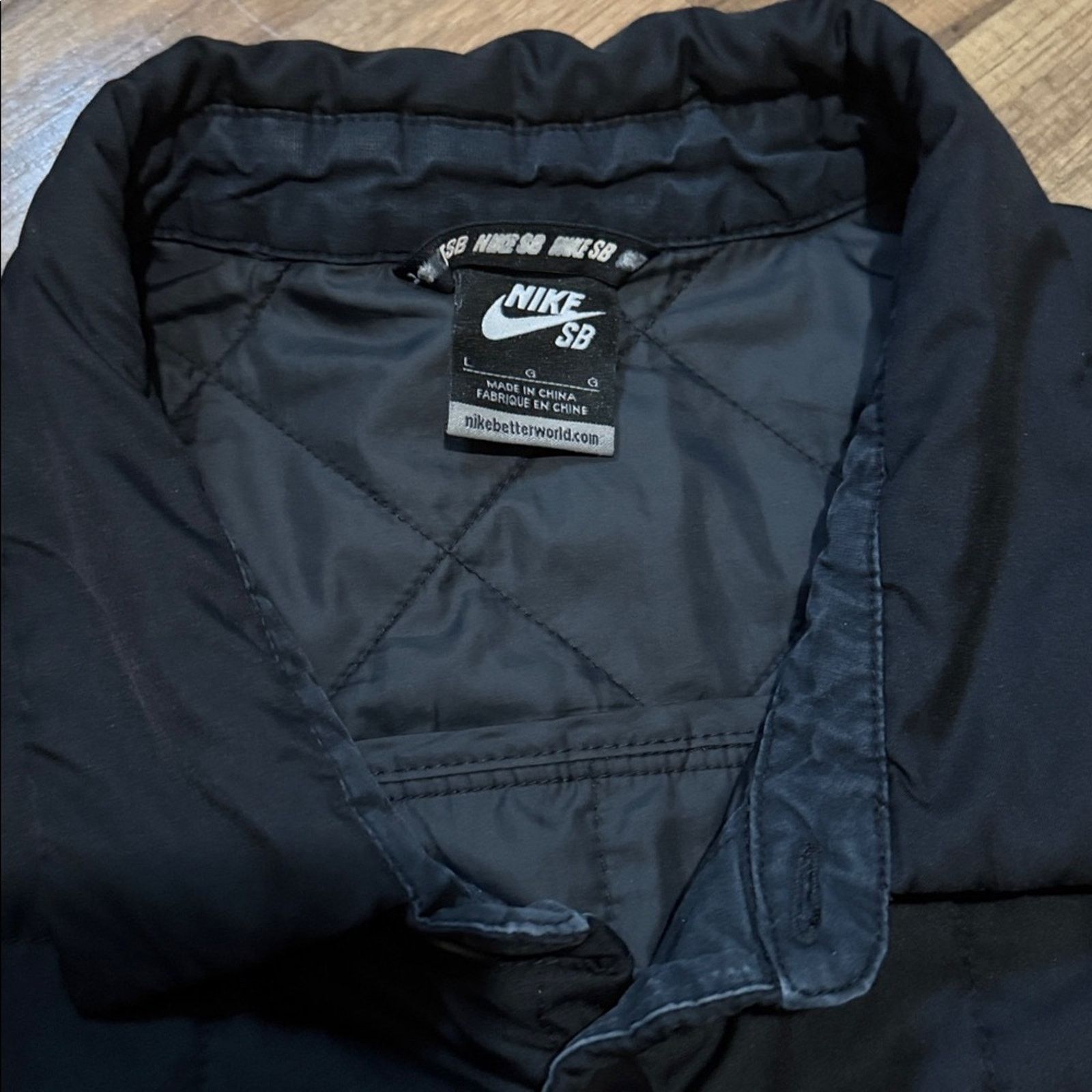 Nike Y2K Nike SB Quilted Button Up Windbreaker Jacket Size US L / EU 52-54 / 3 - 12 Thumbnail