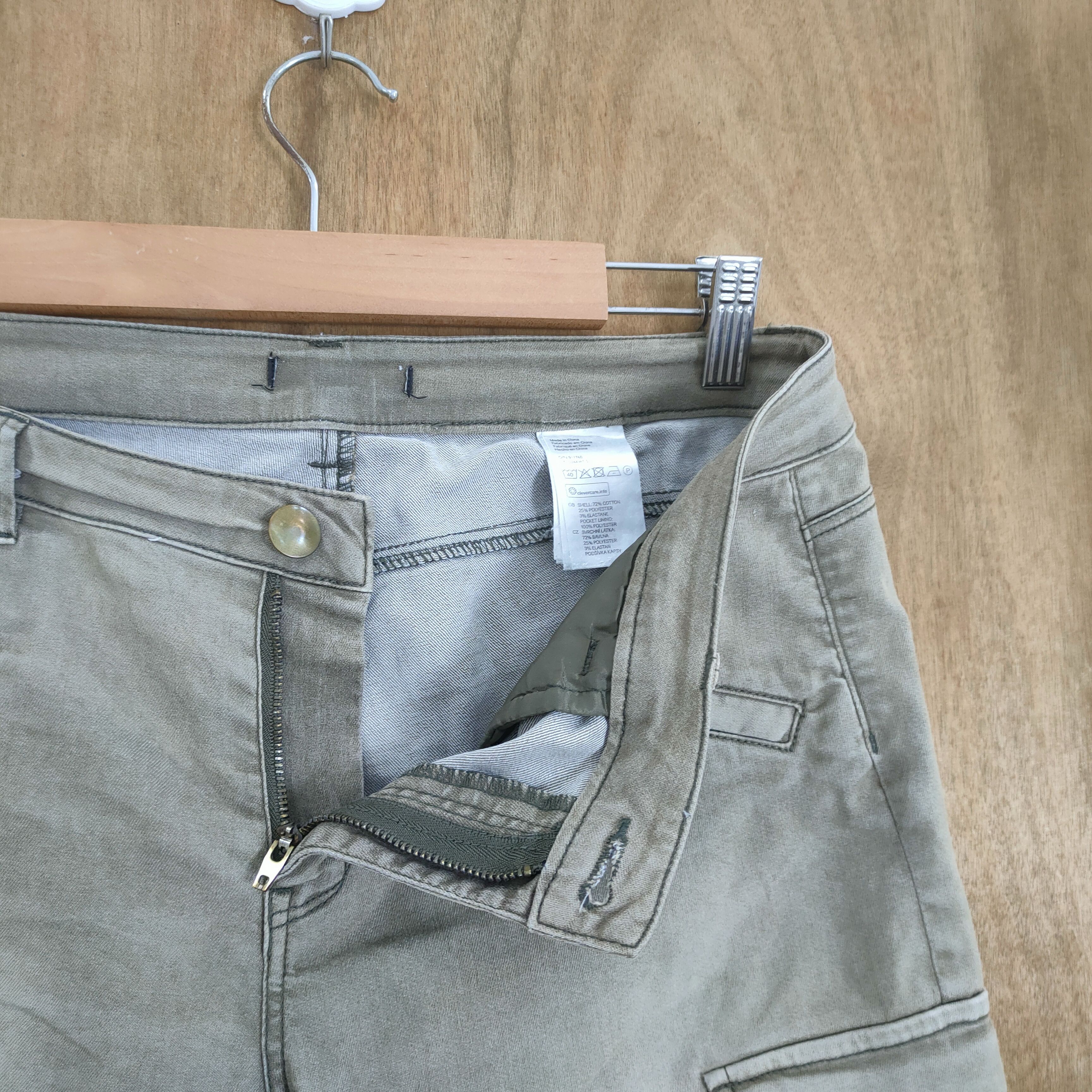 Japanese Brand JAPANESE FADED SKINNY CARGO PANTS Size US 30 / EU 46 - 6 Thumbnail