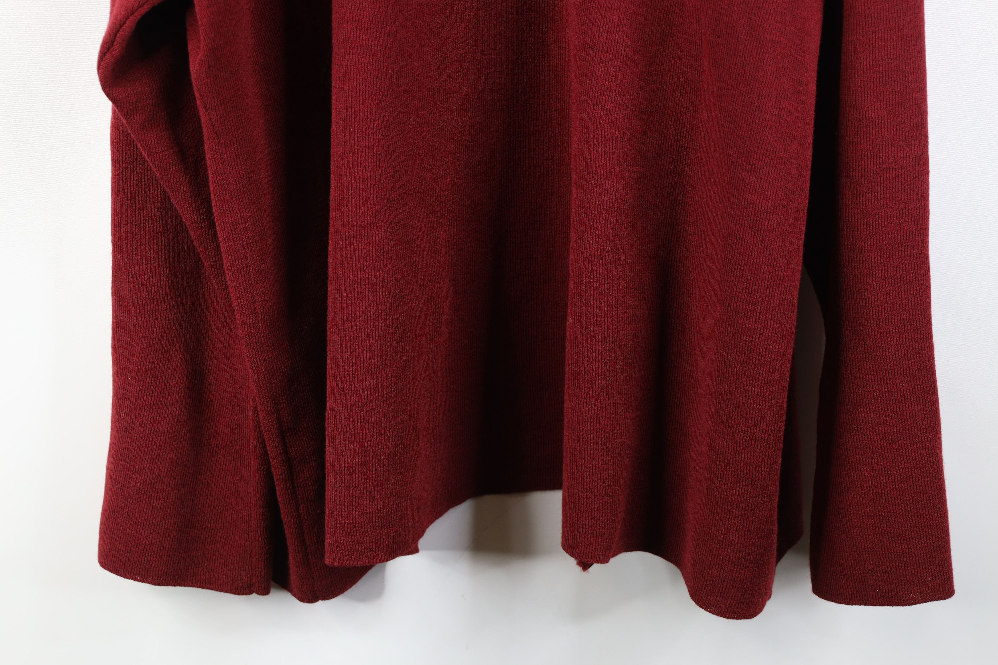 Eileen Fisher Eileen Fisher Knit Fringed Open Front Cardigan Sweater Red Size XL / US 12-14 / IT 48-50 - 13 Thumbnail