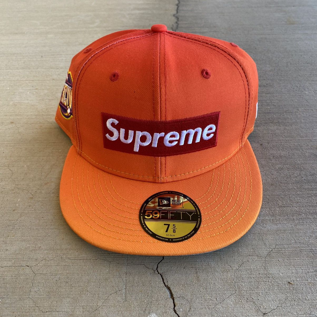 Supreme Supreme Hat Gradient Box Logo New Era 7 5/8 Orange 2023