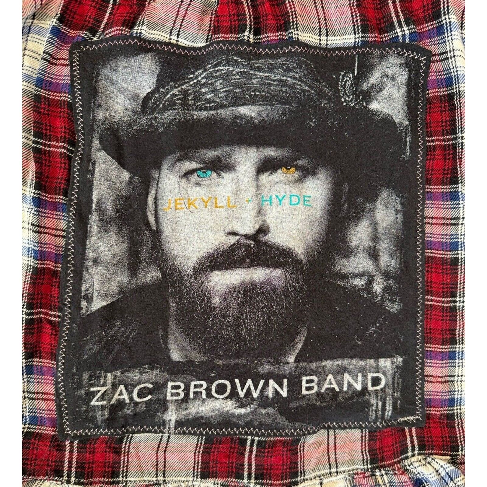 Anthropologie ZAC BROWN Country Western Plaid Upcycled Retro Vintage Shirt Size S / US 4 / IT 40 - 7 Thumbnail