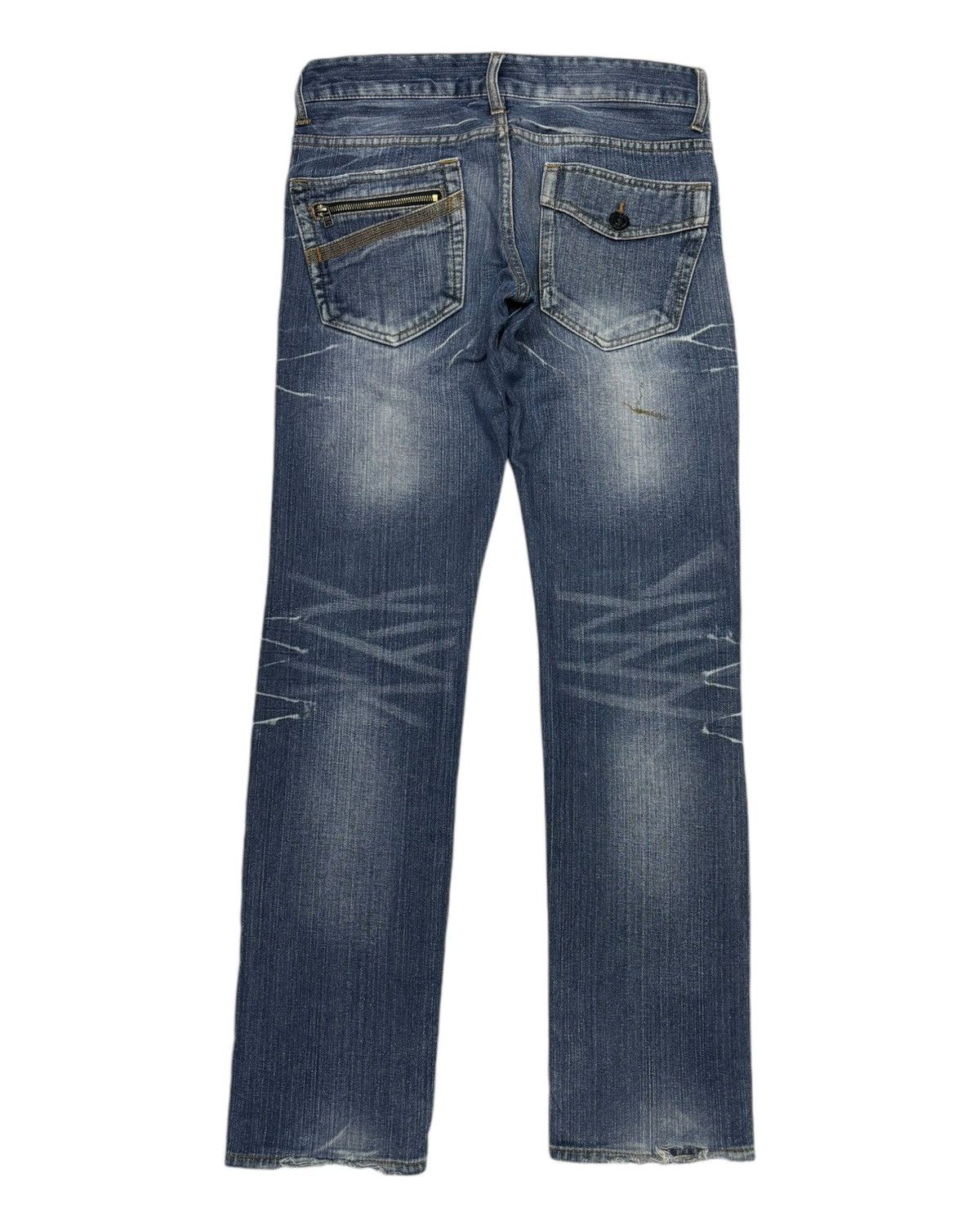 Hysteric Glamour DOUBLEFOCUS CLAWMARK DISTRESSED DENIM JEANS Size US 31 - 8 Thumbnail