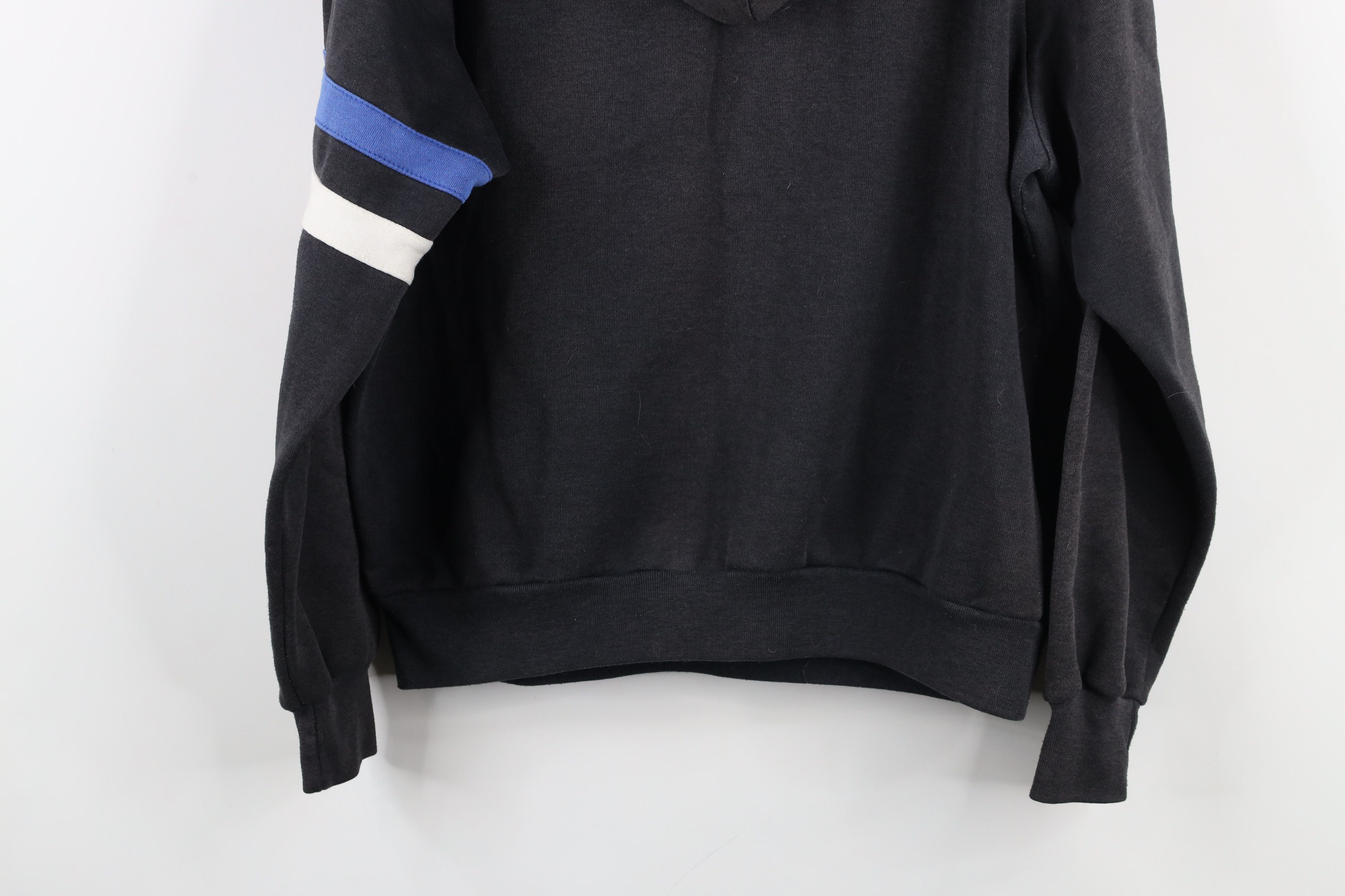 Vintage Vintage 70s 80s Blank Striped Snap Button Hoodie Sweatshirt Size US S / EU 44-46 / 1 - 15 Thumbnail