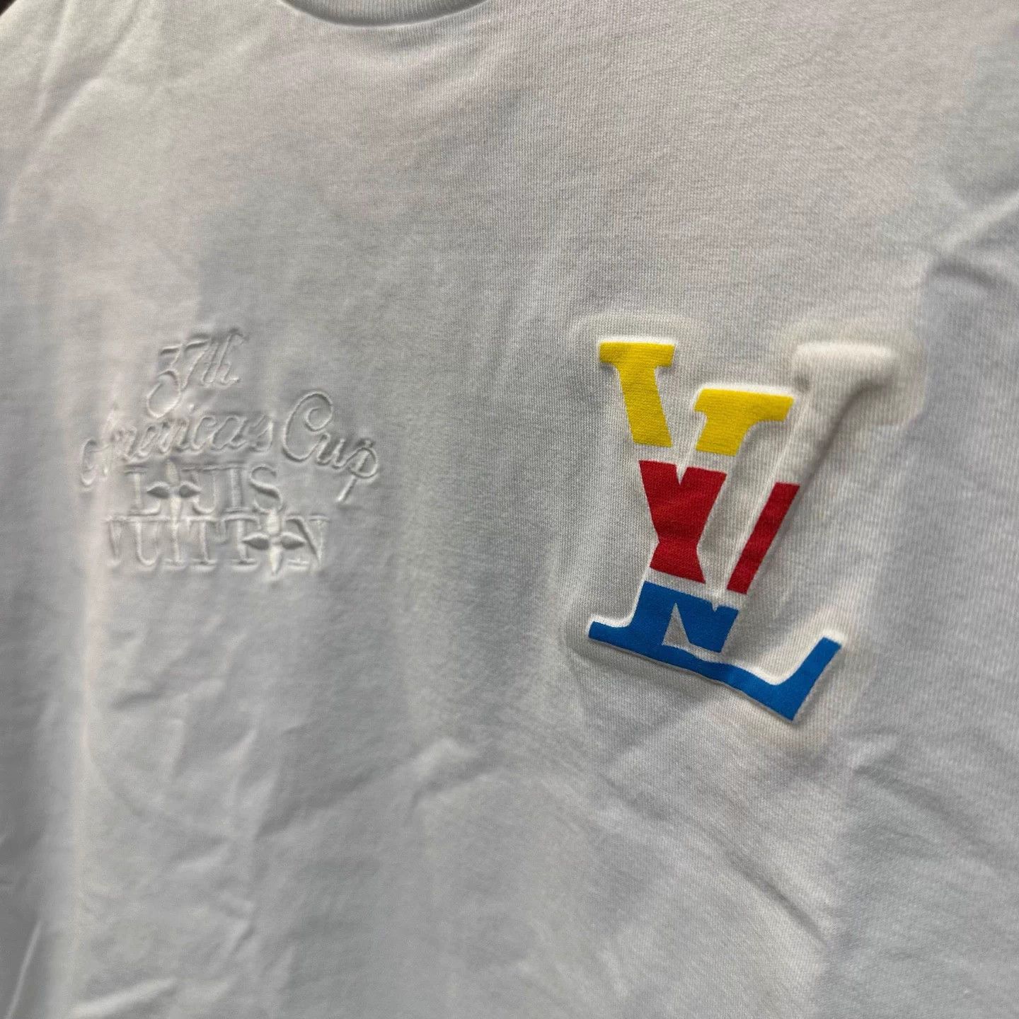 Louis Vuitton LV AC Embroidered & Embossed Logo Short Tee XS NWT Size US XS / EU 42 / 0 - 4 Thumbnail
