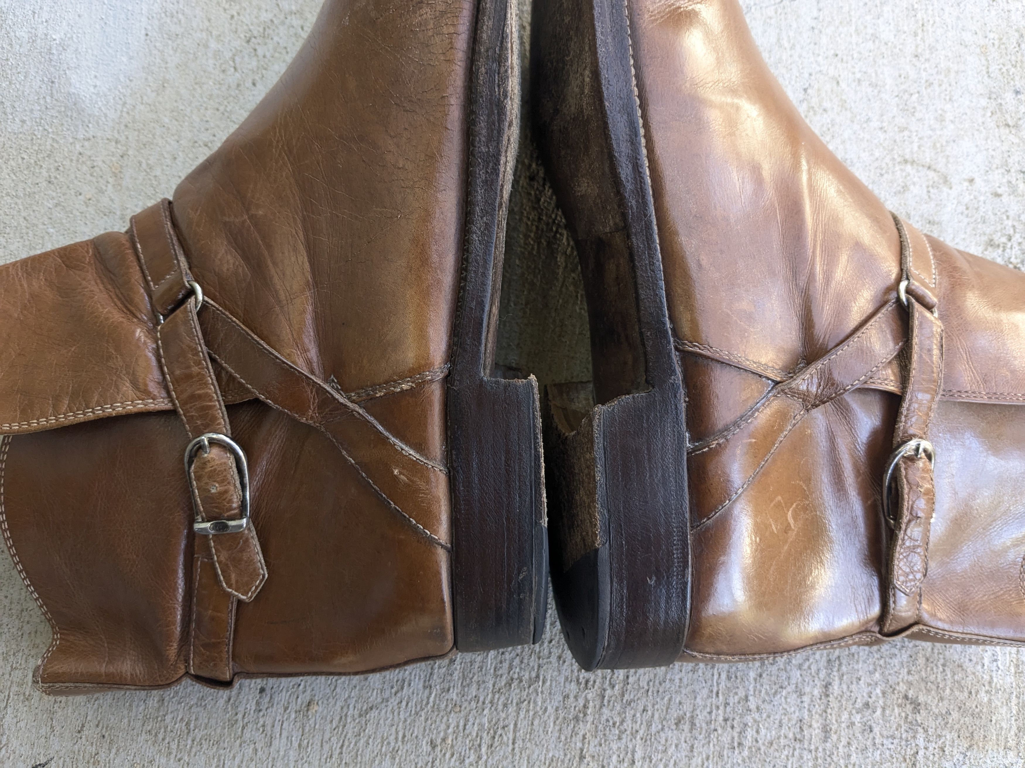 Gucci Gucci Jodhpur Boots Brown 8.5 Leather GG Chelsea Side Zip Size US 8.5 / EU 41-42 - 8 Thumbnail