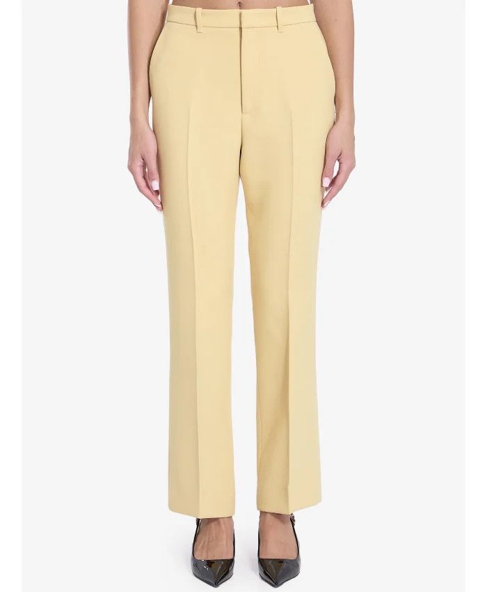 Gucci o1la5ras0526 Light Wool Crêpe Pants in Yellow Size 30" / US 8 / IT 44 - 1 Thumbnail