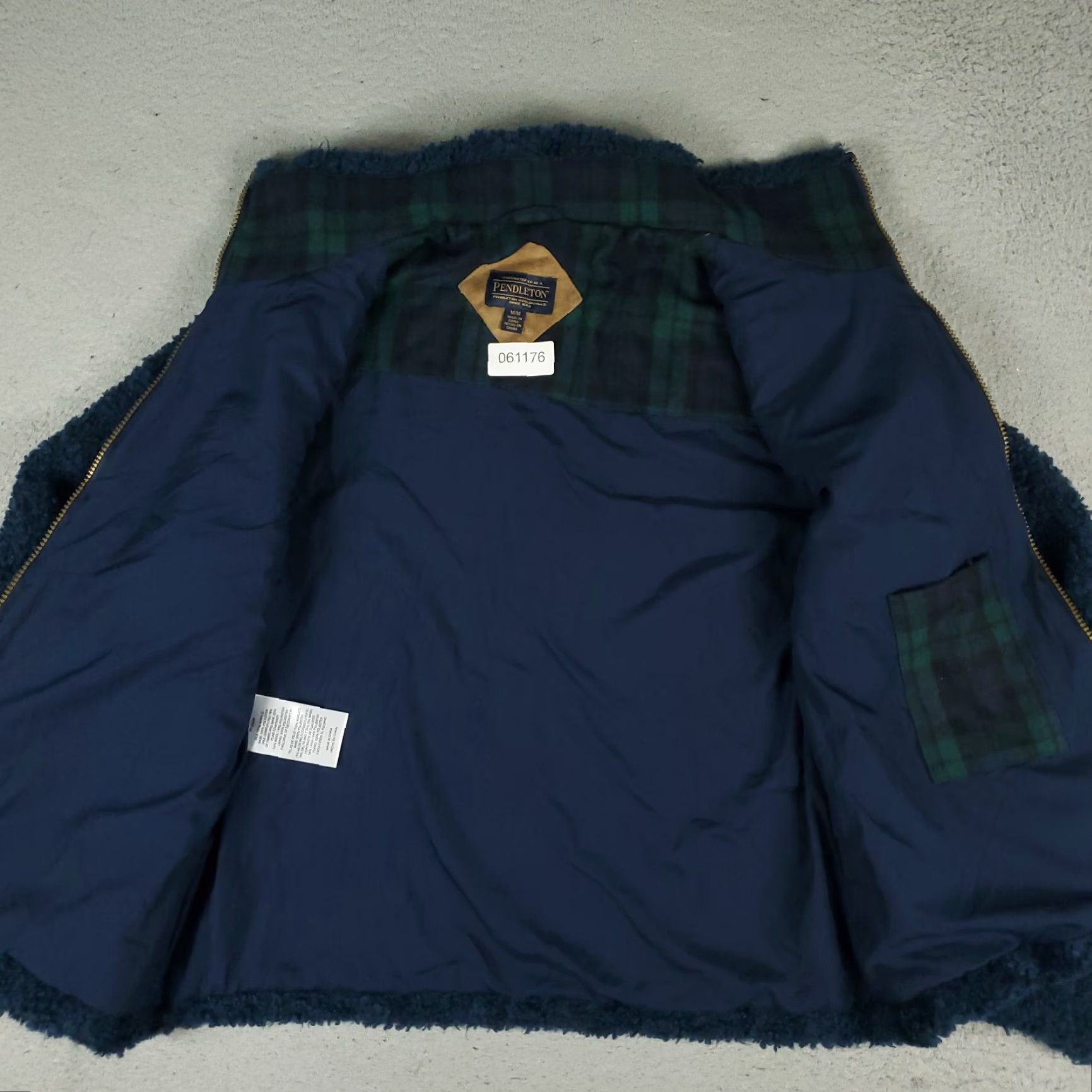 Pendleton Pendleton Jacket Womens Medium Blue Sherpa Fleece Full Zip Coat Size M / US 6-8 / IT 42-44 - 5 Thumbnail
