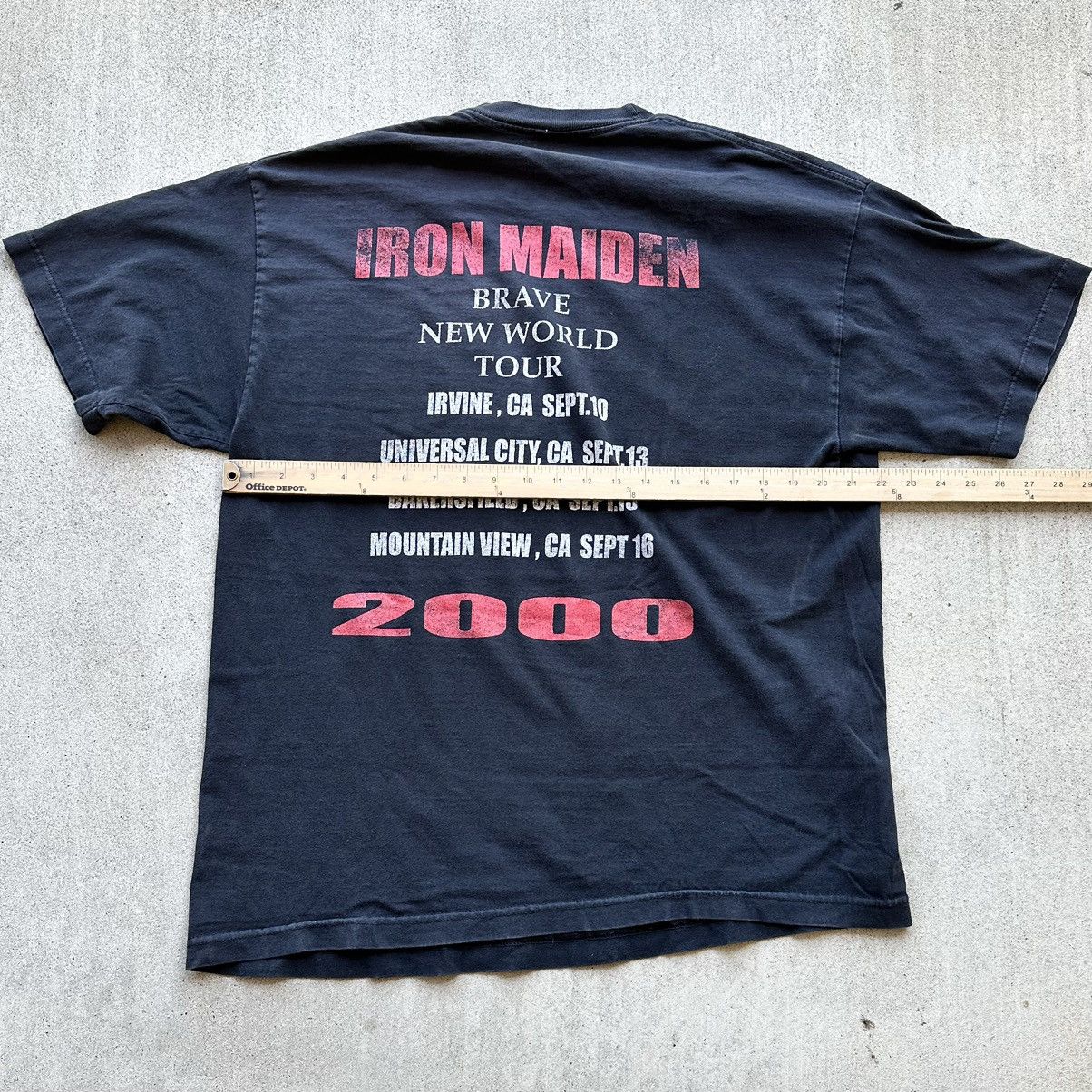 Band Tees × Iron Maiden × Vintage Vintage Iron Maiden Band Tee Shirt 2000 Brave New World Size US XL / EU 56 / 4 - 5 Thumbnail