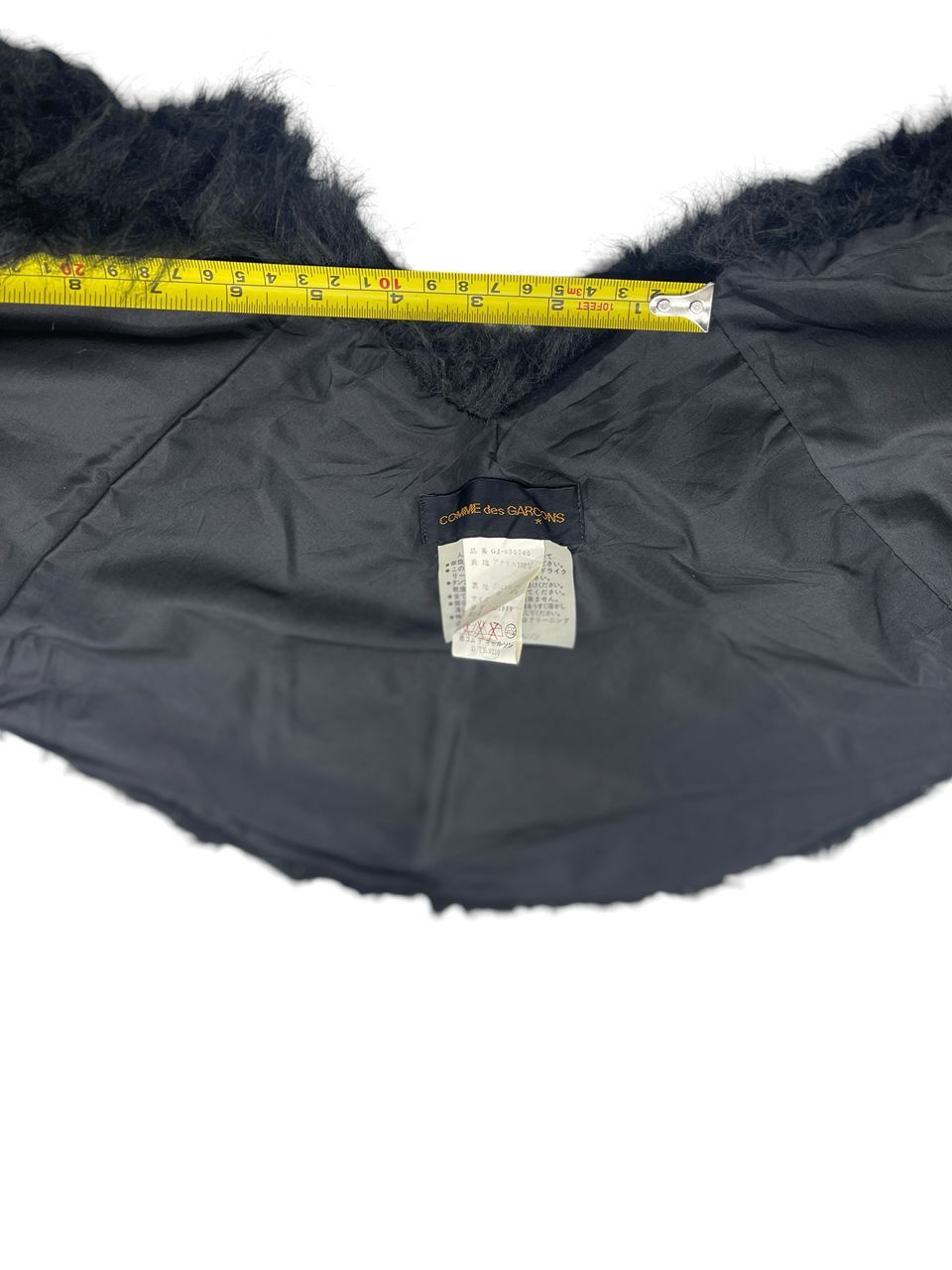 Comme des Garcons Comme des Garçons Faux Fur Cropped Cape Bolero Jacket Black Size ONE SIZE - 15 Thumbnail