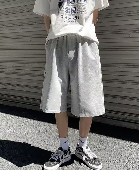 Japanese Brand GrayRelaxed Fit Shorts Asian Style Size US 27 - 1 Thumbnail