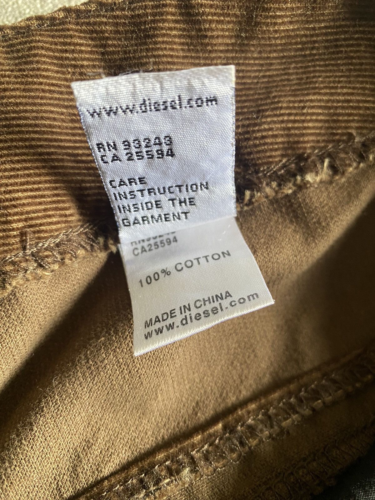 Diesel Diesel Industry Vintage Corduroy Fly Button Size US 32 / EU 48 - 7 Thumbnail