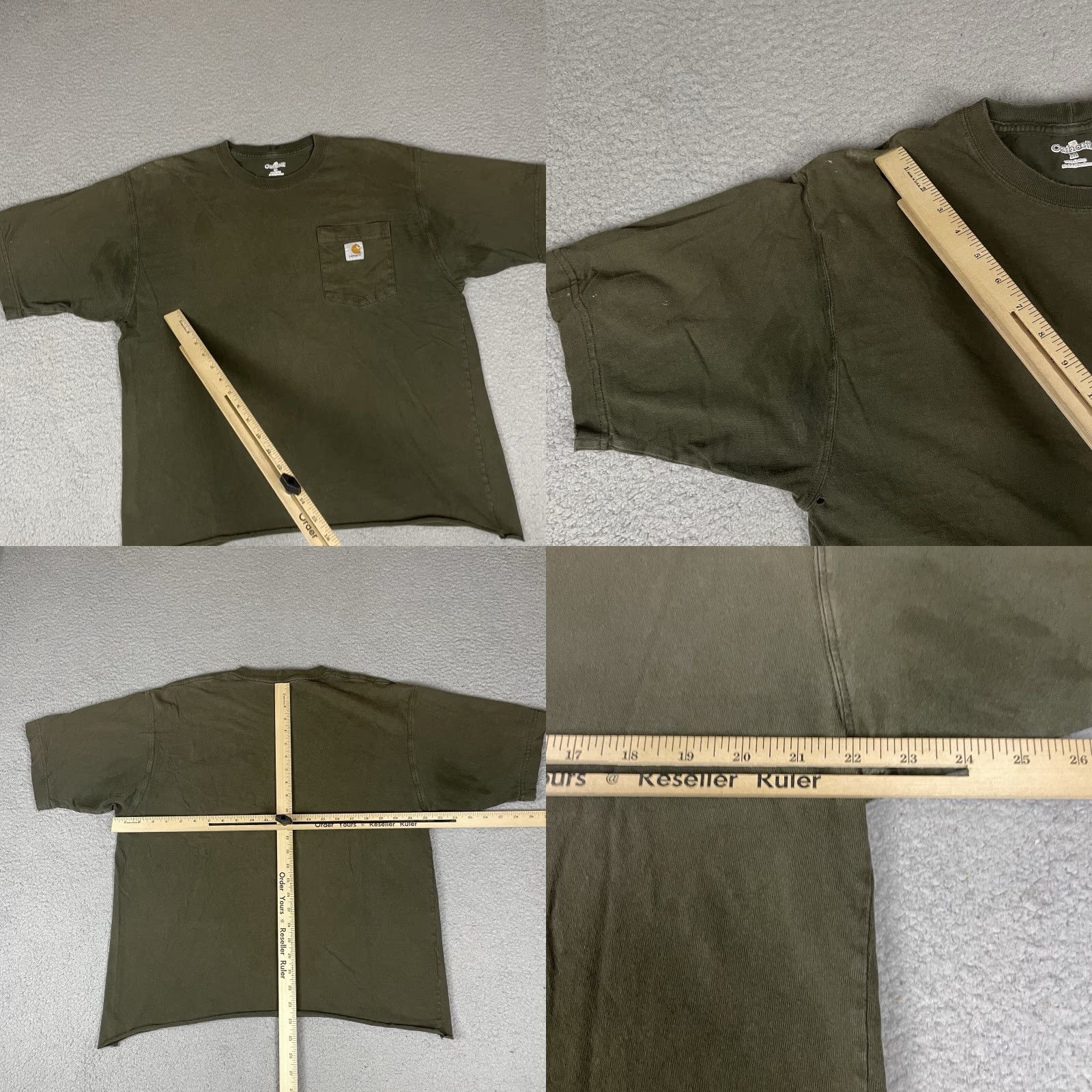 Carhartt VINTAGE Carhartt Shirt Adult Medium Green Pocket Original Casual Distressed Cropped M Size US M / EU 48-50 / 2 - 8 Thumbnail