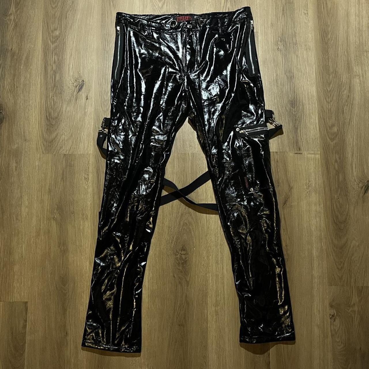 Tripp NYC 🕷️ Tripp NYC PVC Latex Faux Leather Skinny Bondage Pants Size US 34 / EU 50 - 1 Thumbnail