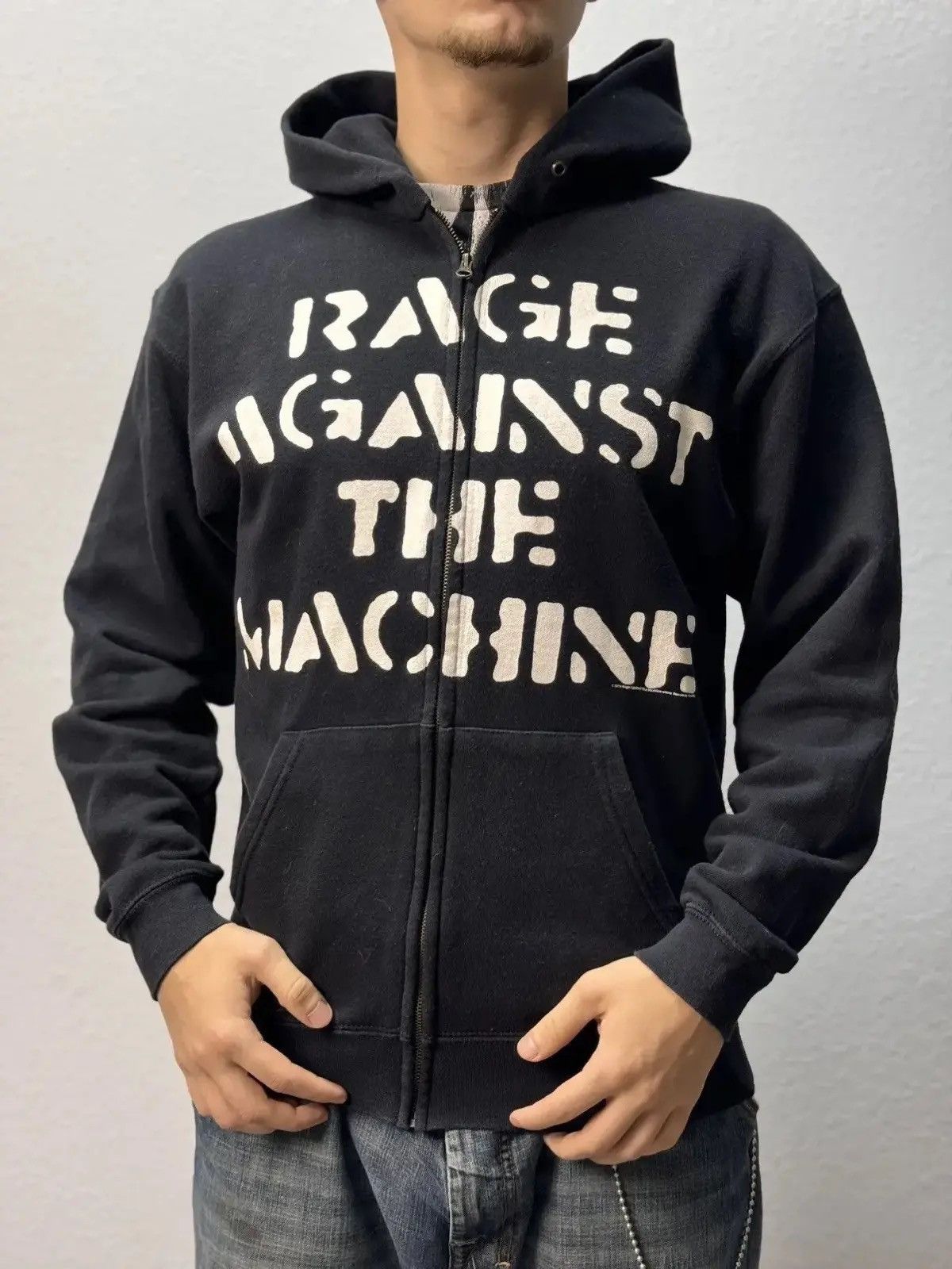 Rage Against The Machine × Vintage RARE Vintage Rage Against The Machine Hoodie Size US M / EU 48-50 / 2 - 1 Thumbnail