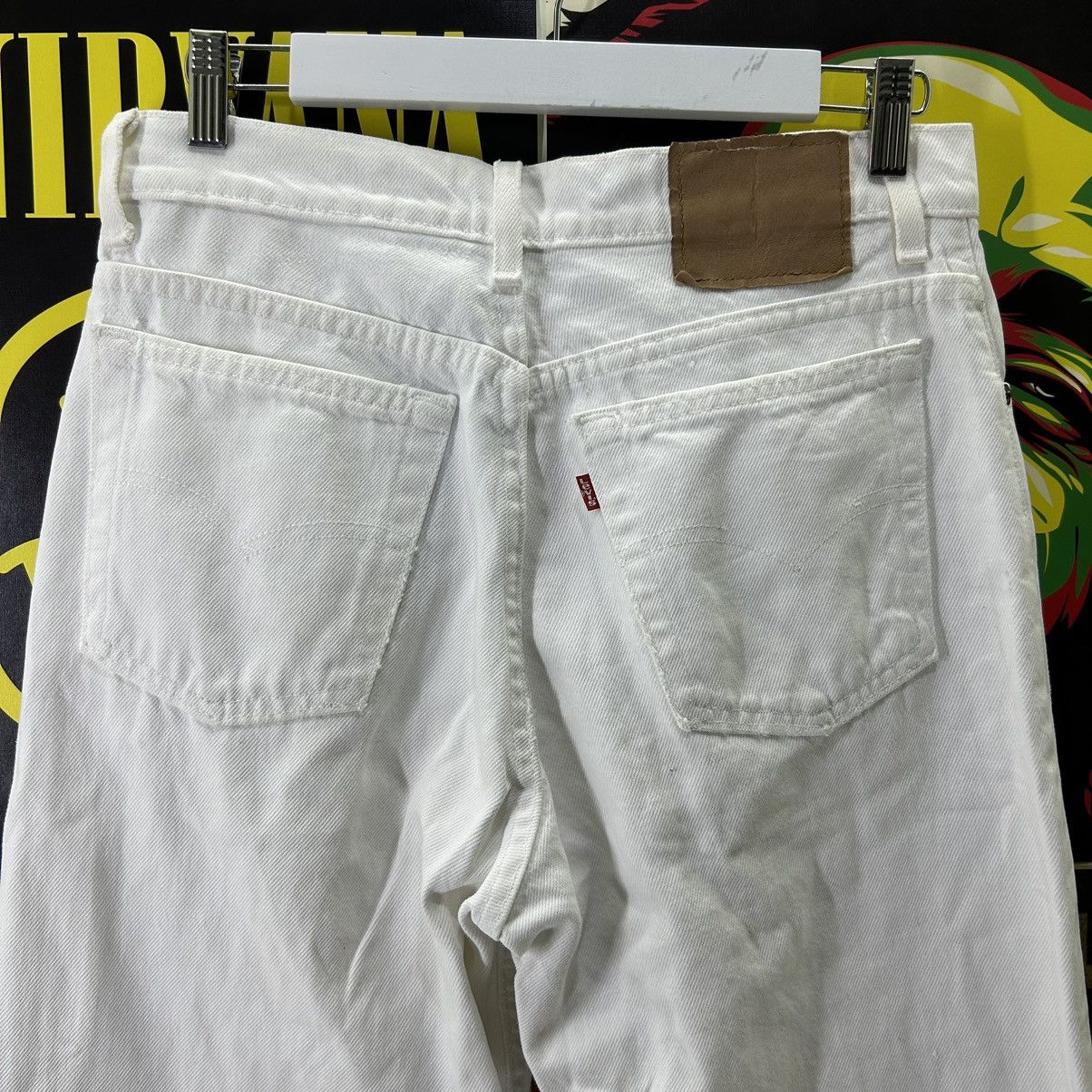 Levi's Vintage Levi’s 525 90s USA White Distressed Denim Size US 30 / EU 46 - 11 Thumbnail