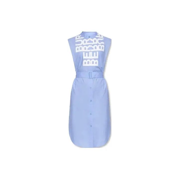 Burberry Burberry SS22 Sleeveless Shirt Dress in Light Blue 0079 Size M / US 6-8 / IT 42-44 - 1 Thumbnail